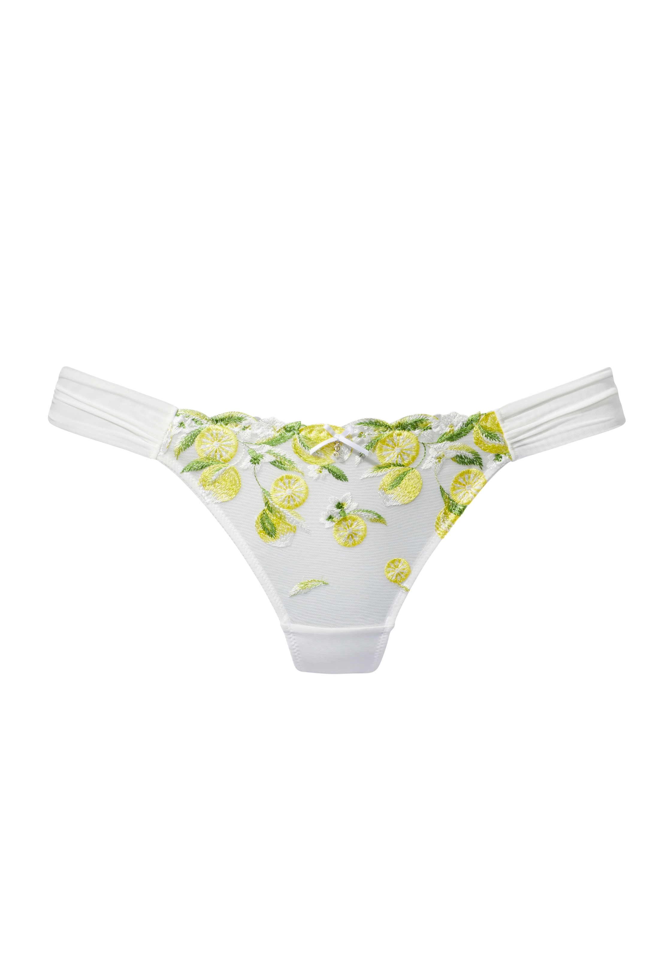 Vivance String mit Zitronen-Stickerei