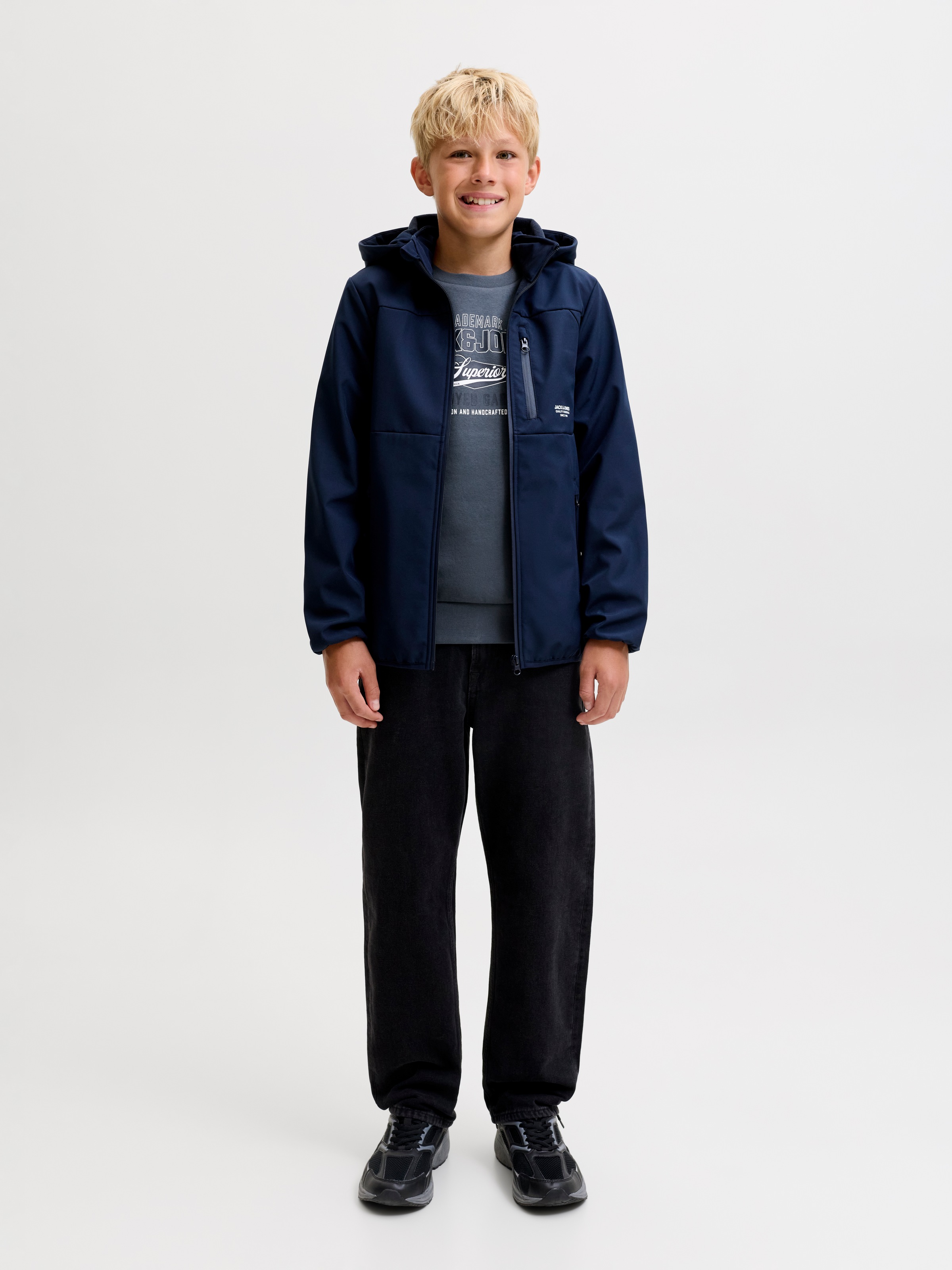 Jack & Jones Junior Sweatshirt »JJELOGO SWEAT CREW 2 COL AW26 SN JNR«, Baumwolle, regular fit
