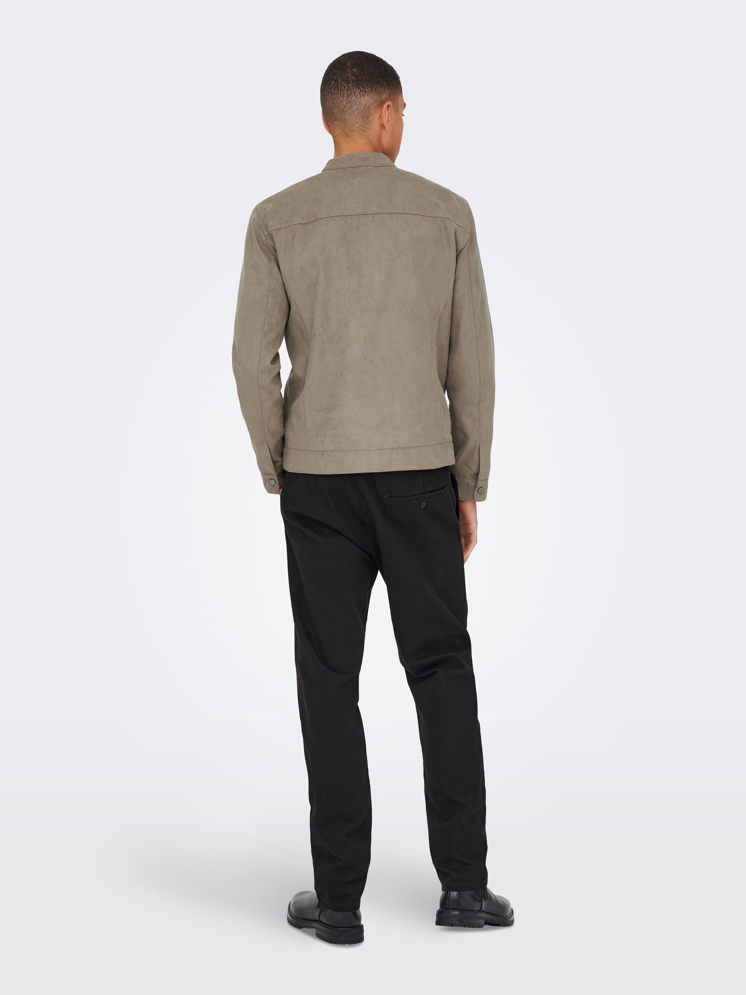 ONLY & SONS Veste bomber »ONSMIKE FAKE SUEDE JACKET OTW« ohne Kapuze