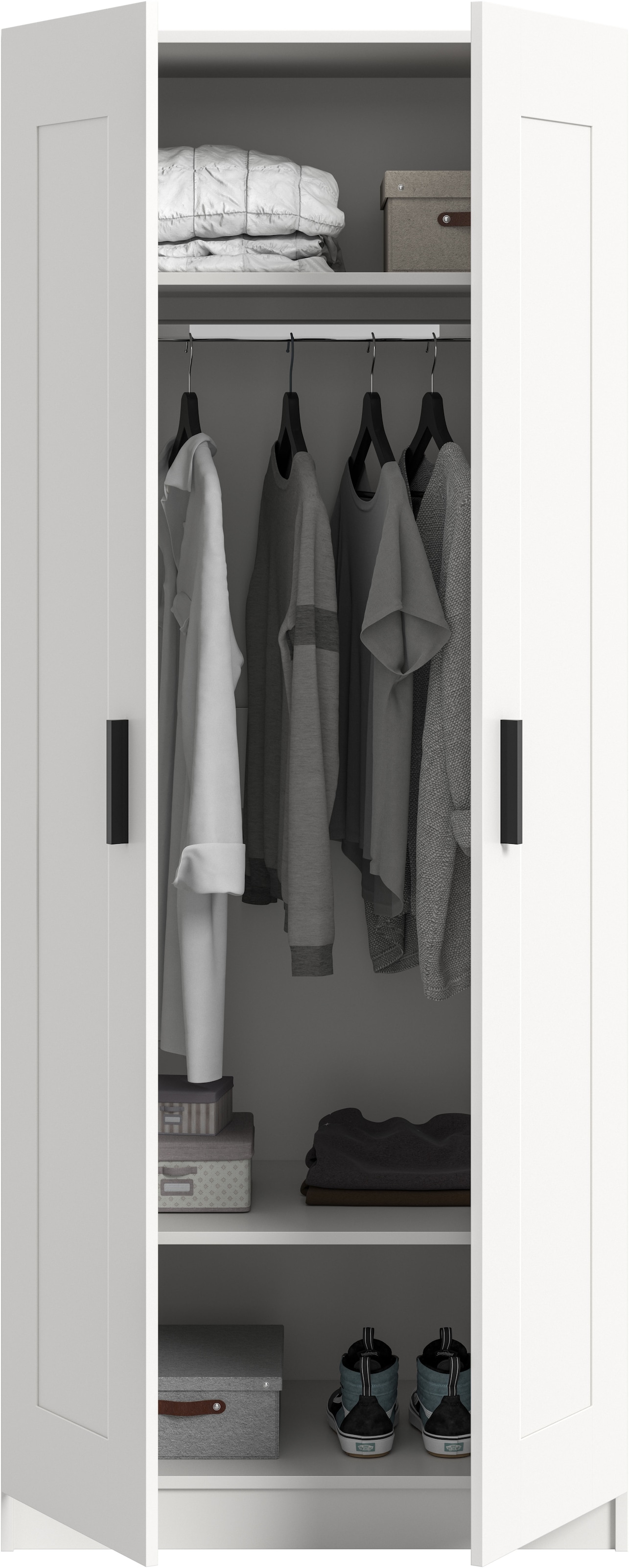 Home affaire Armoires à vêtements »Farmsen, TOPSELLER!, Schlafzimmerschrank, Garderobe, Schrank« in verschiedenen Grössen und Ausführungen erhältlich,  Kleiderschrank, Schlafzimmer, Garderobenschrank, Flur