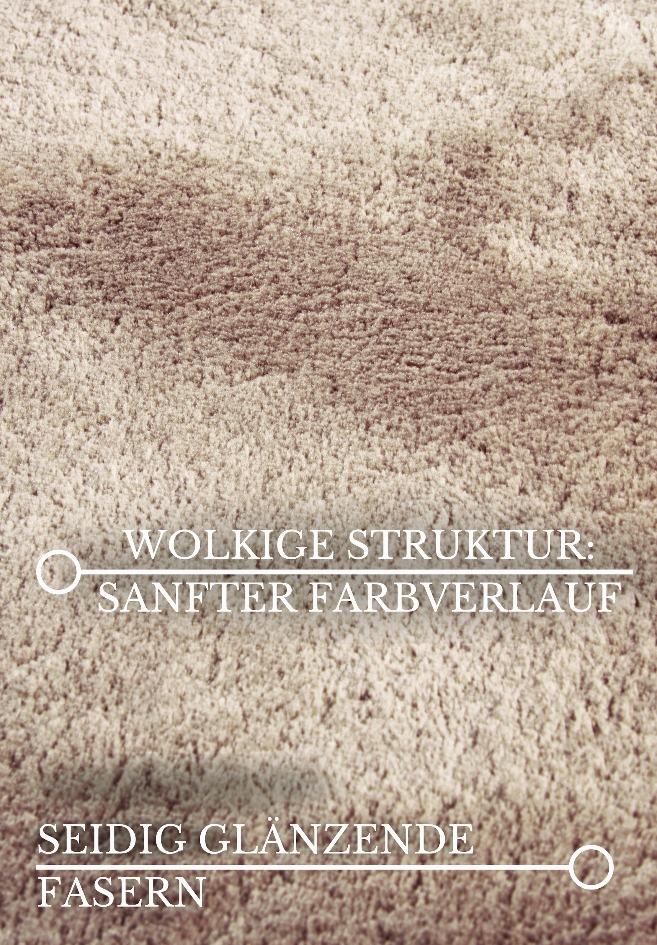 Villeroy & Boch Teppich »Leon« rund 15 mm Höhe Langflor, Shaggy, einfarbig, flauschig, weich, glänzend, modern, uni