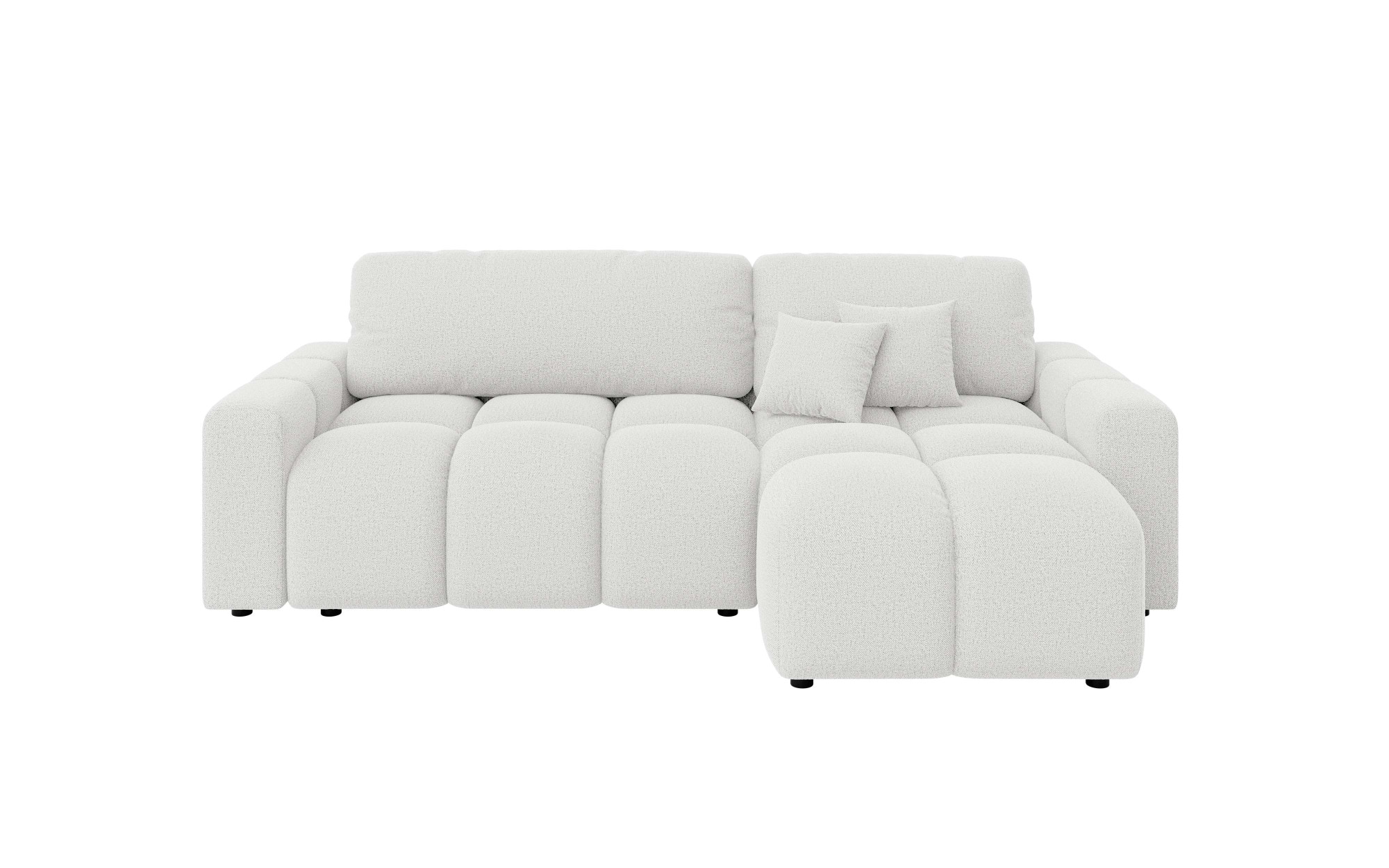 Home affaire Ecksofa »FELICI, Schlafsofa 233cm, L-Form mit Recamiere beidseitig montierbar« Designsofa mit Bettfunktion und Bettkasten, Masse B/T/H: 233/142/88 cm