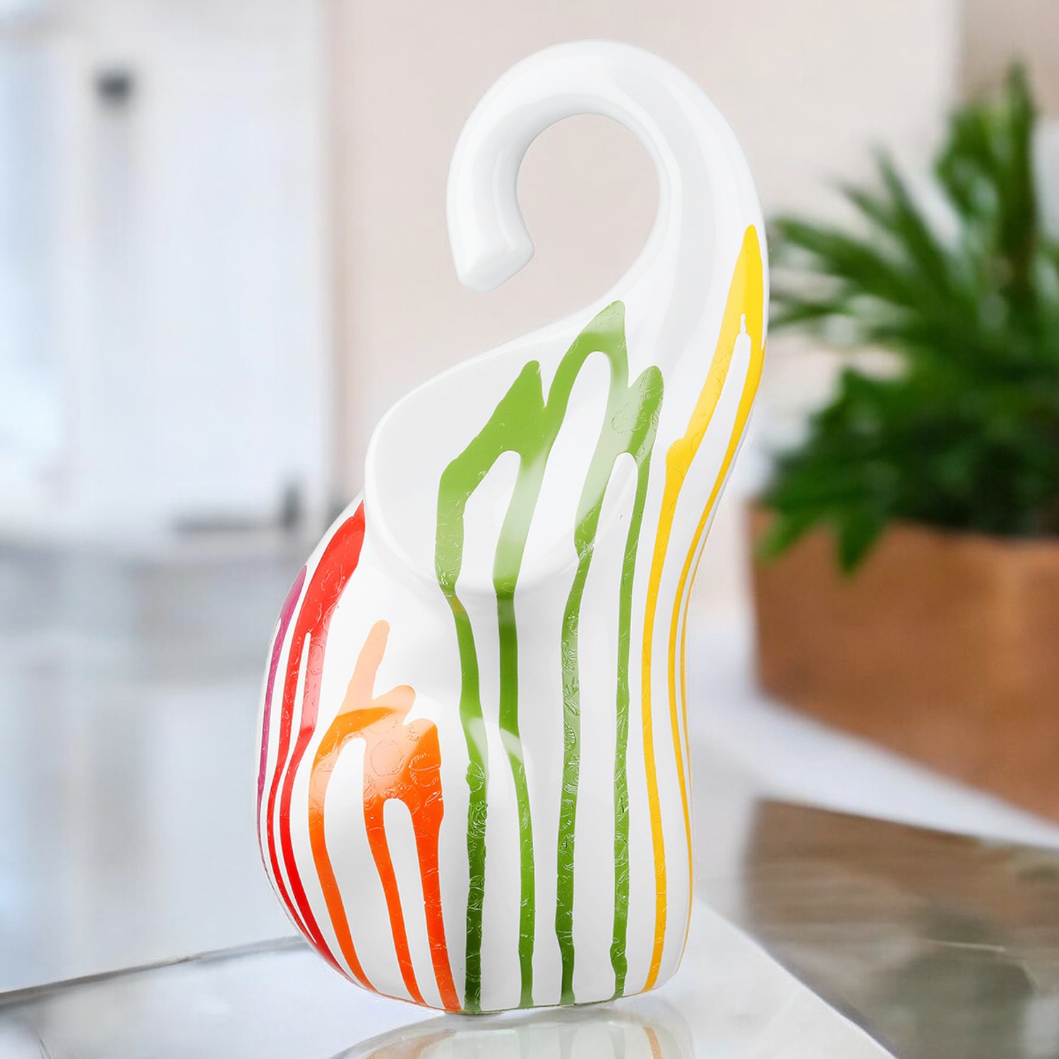 GILDE Skulptur »Figur Elefant Colori weiss« Elefant Tierfigur moderne Deko Wohnaccessoire Kinderzimmerdeko