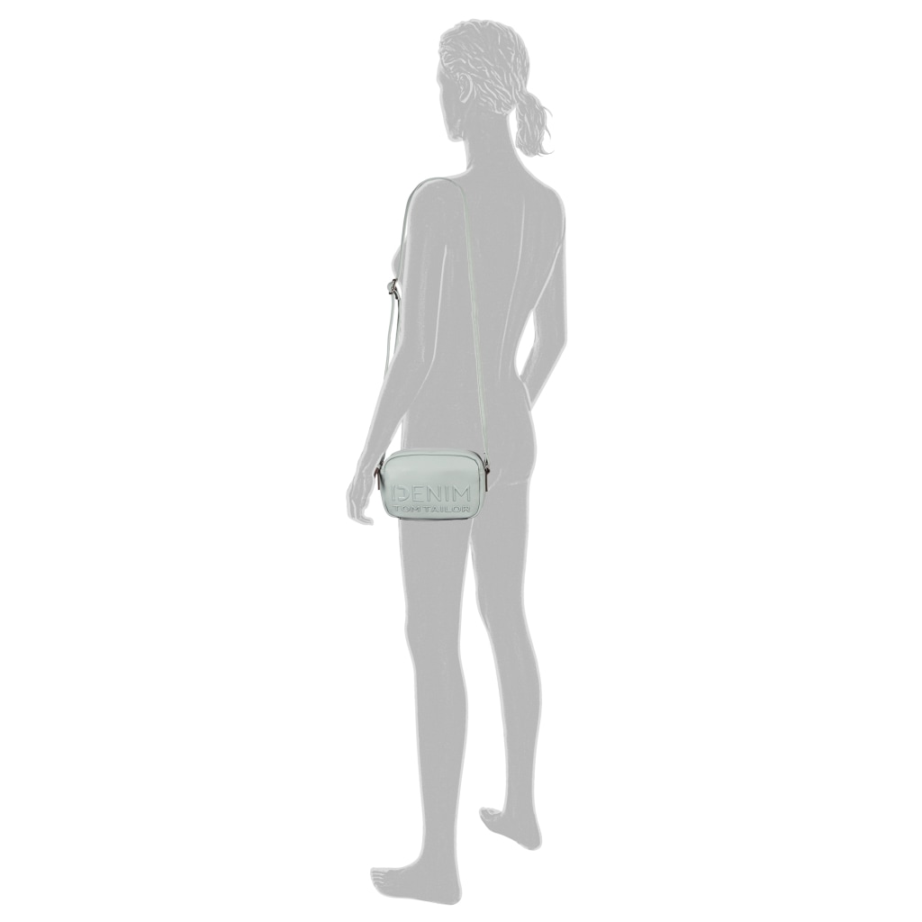 TOM TAILOR Denim Sac à main »Aveline« Sac bandoulière femme, sac épaule avec logo 3D brillant