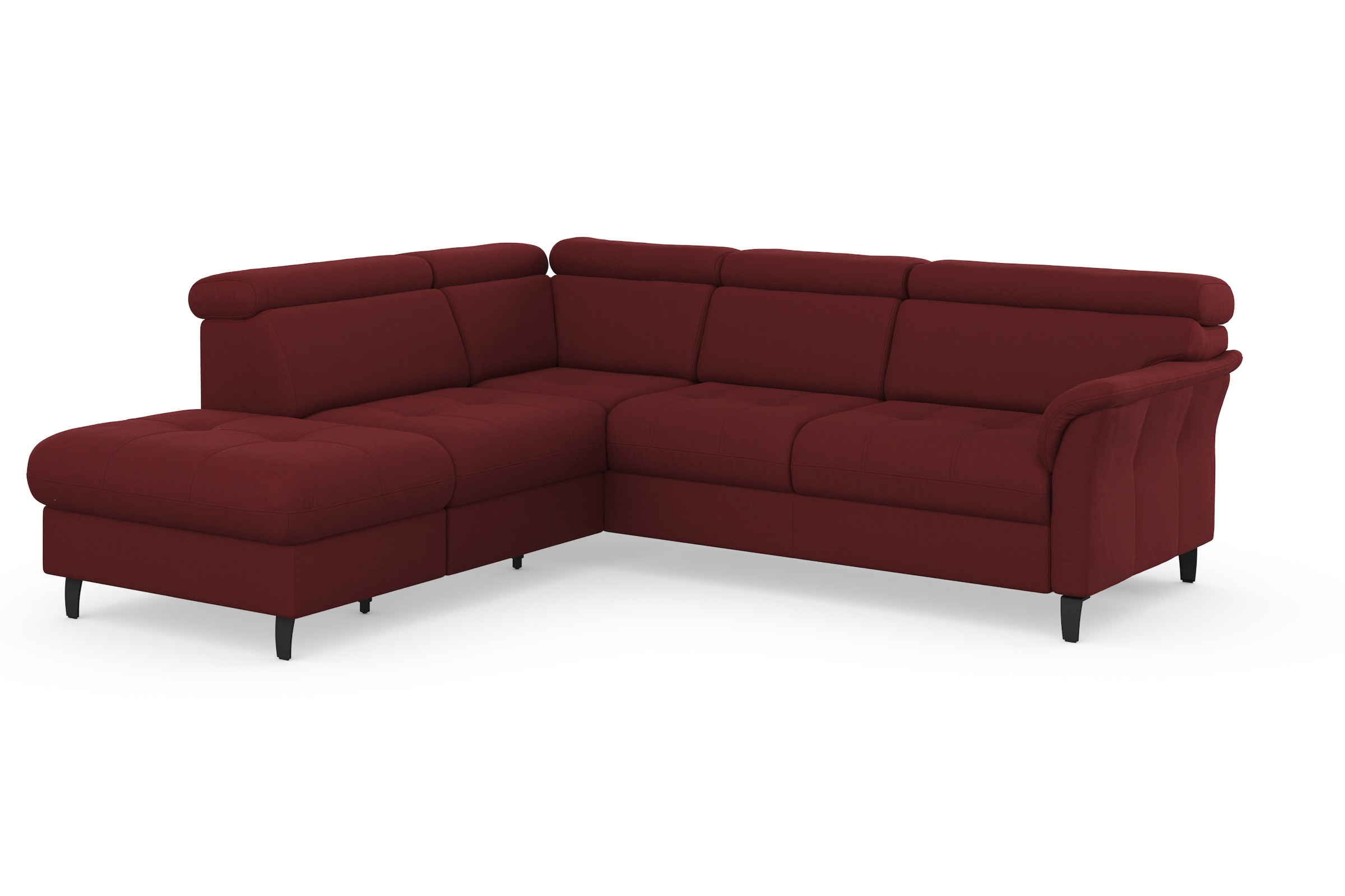 sit&more Ecksofa »Marano L-Form« inklusive Kopfteilverstellung, wahlweise mit Bettfunktion, Bettkasten