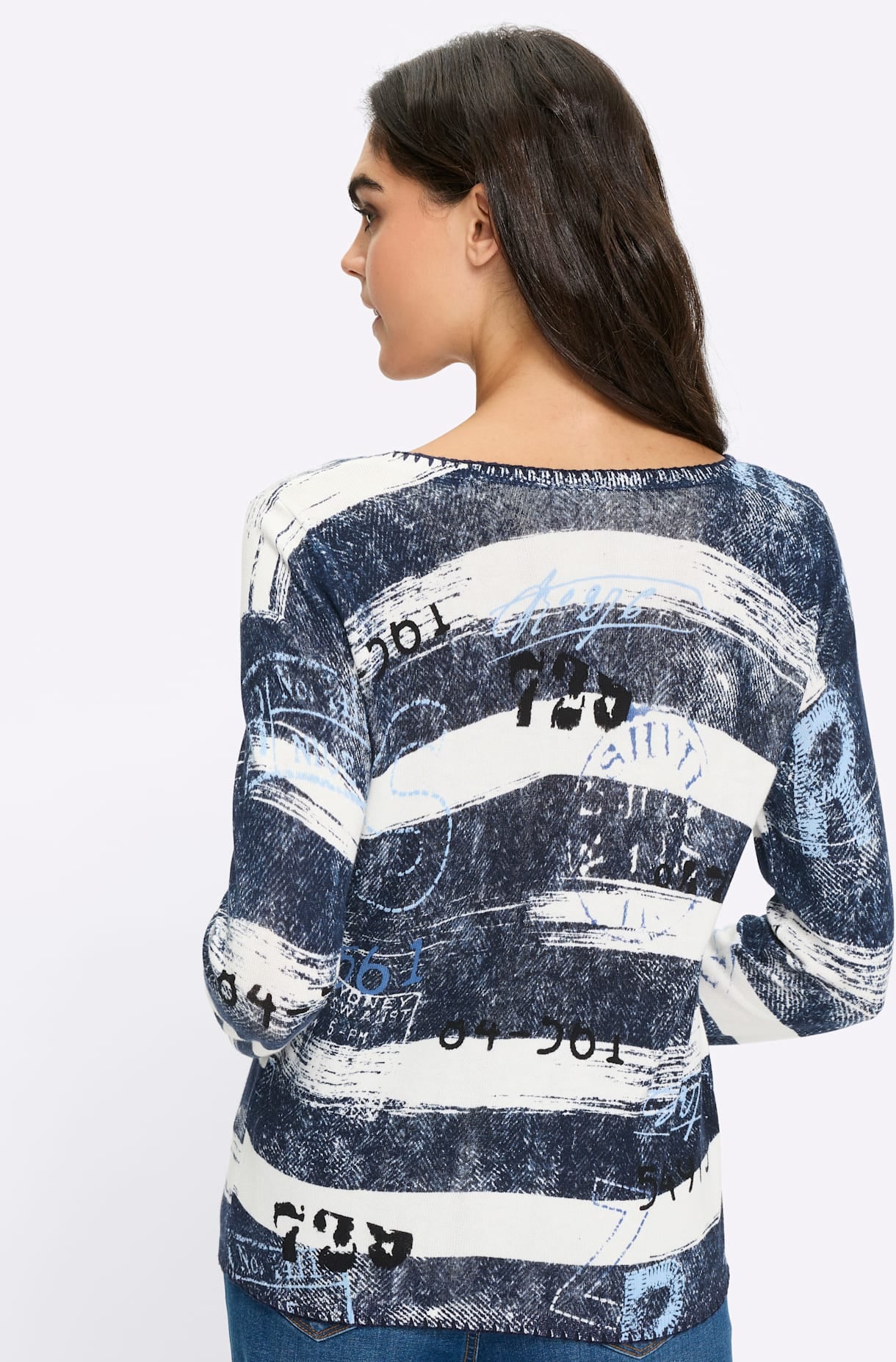 heine Strickpullover »Druck-Pullover«