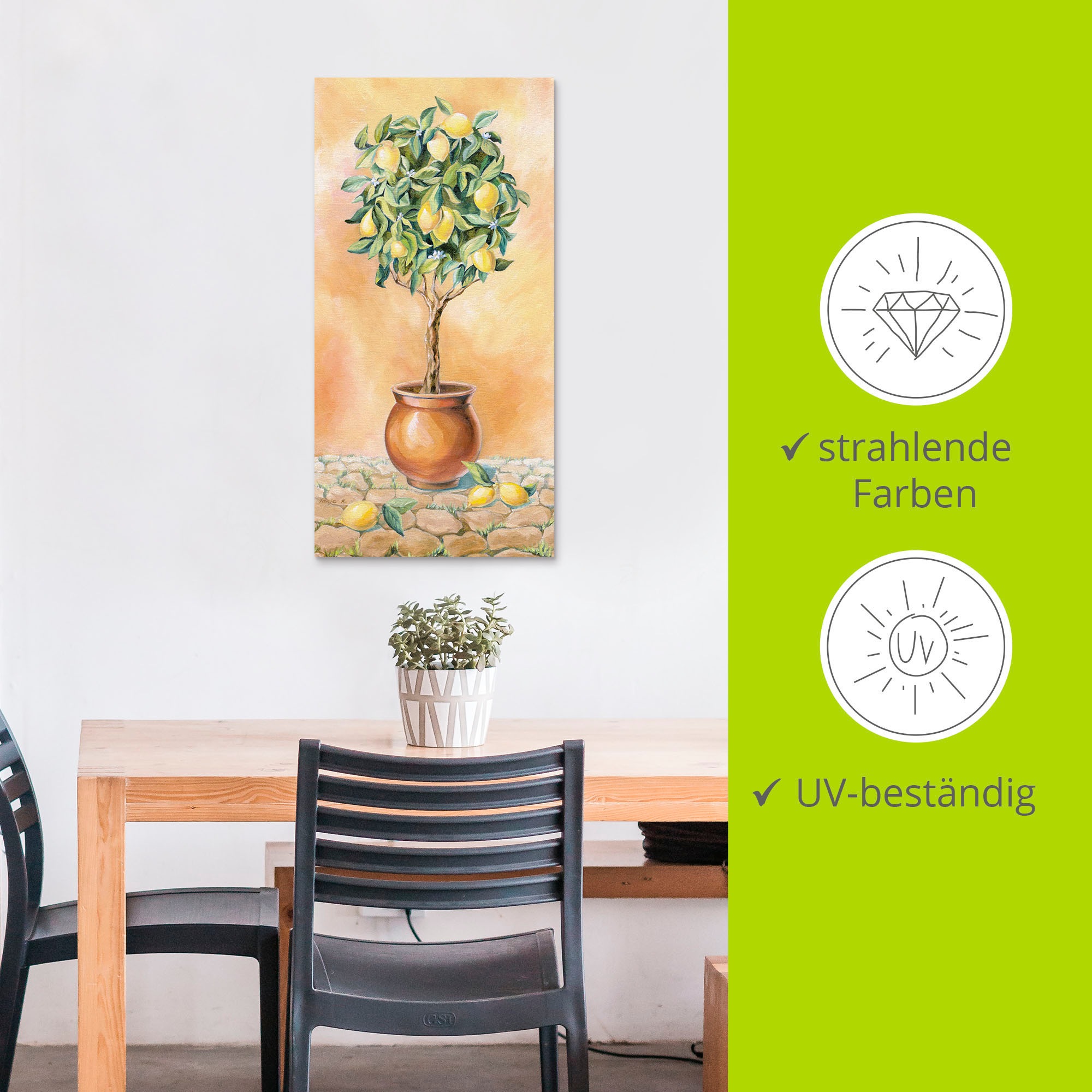 Artland Fresque murale »Zitronenbaum I« 1 cuis tlg. als Alubild, Leinwandbild in verschied. Grössen