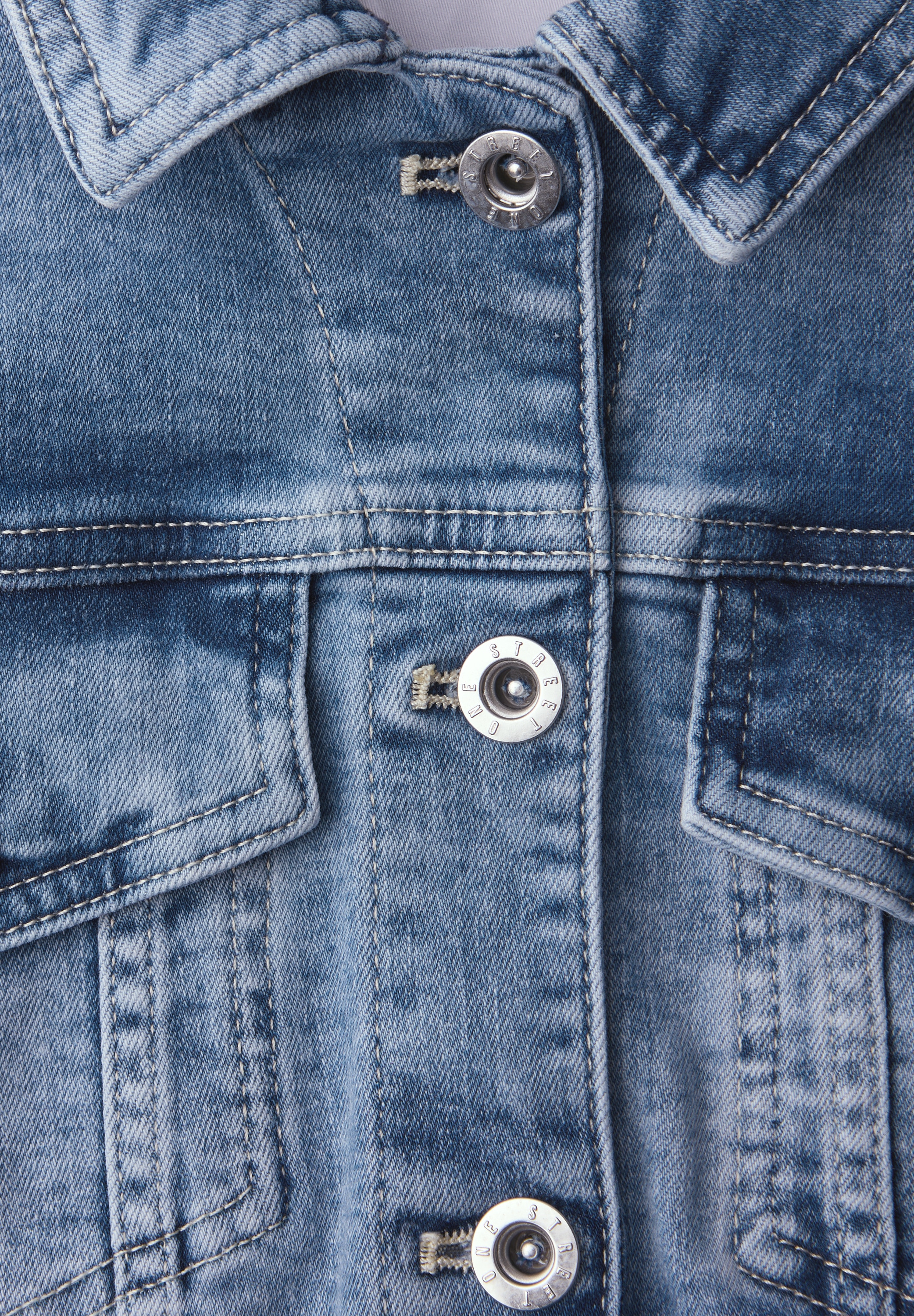 STREET ONE Veste en jean avec poches poitrine