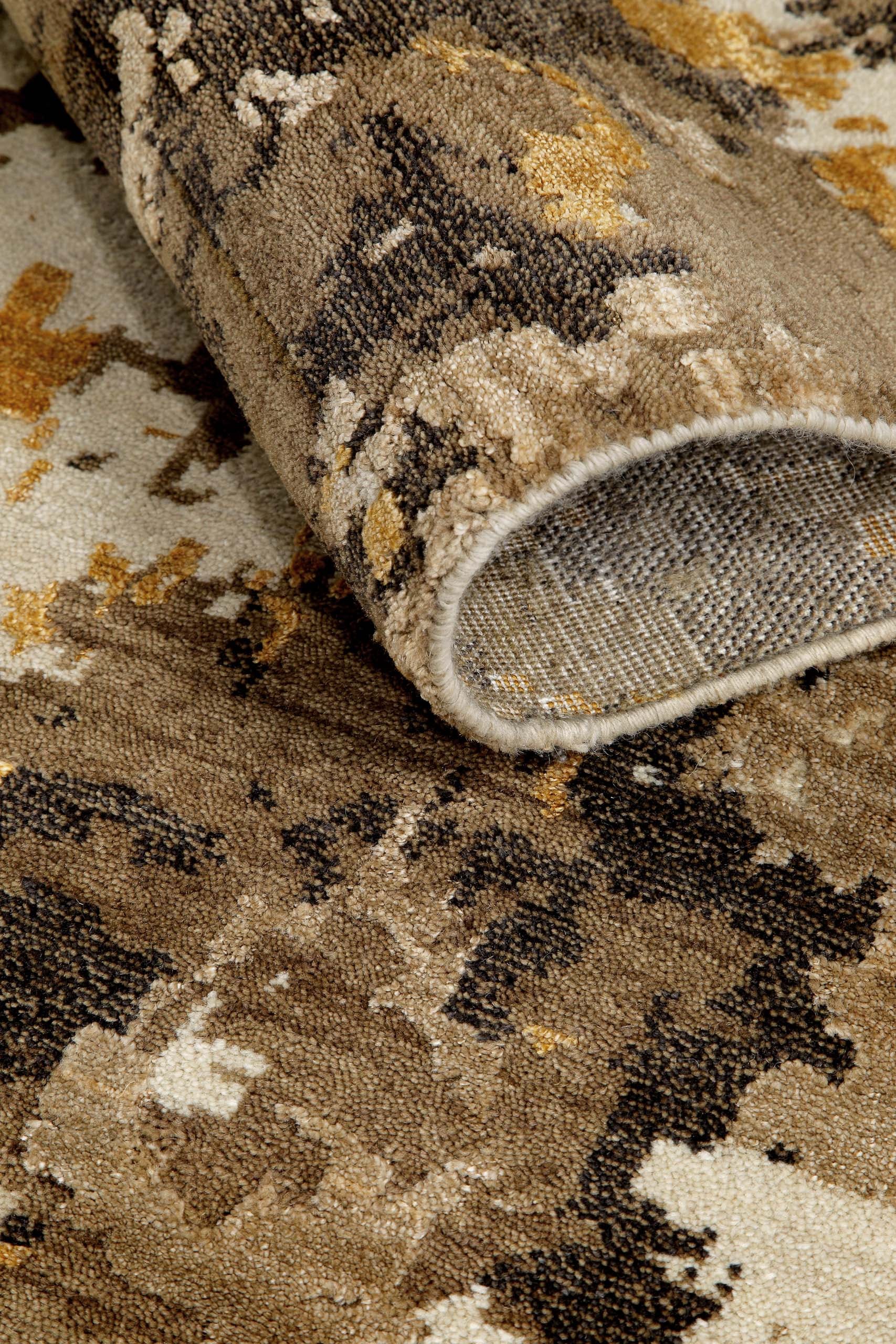 GOODproduct Teppich »Orin« rechteckig 6 mm Höhe Kurzflor, 80 % Wolle und Viskose, handgewebt, weich, Schlafzimmer