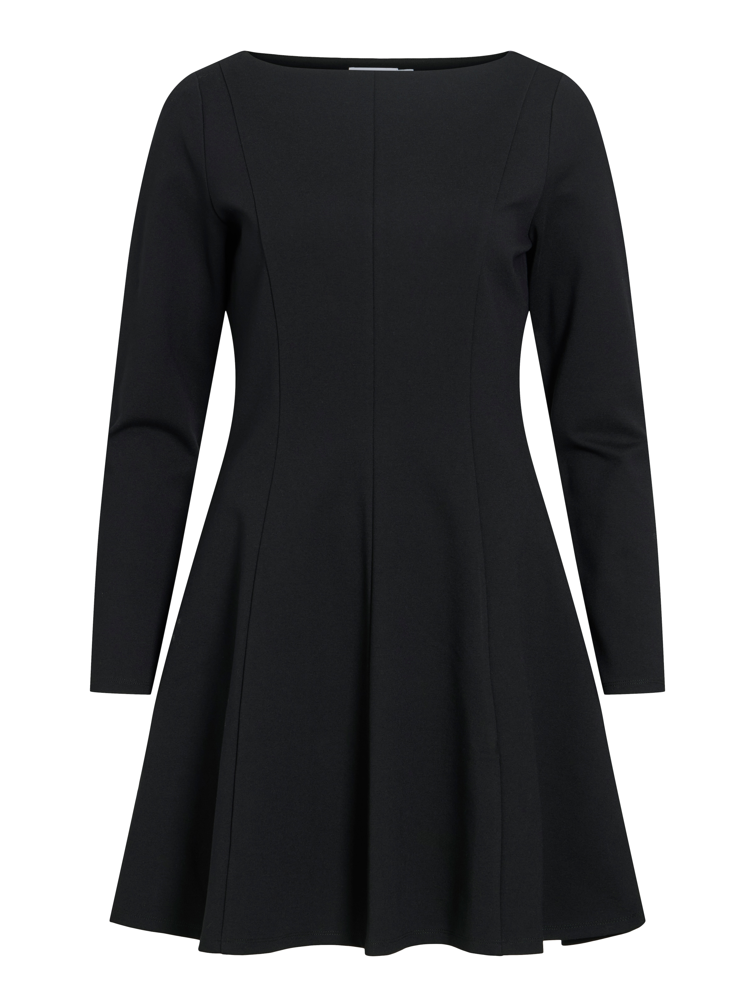 Vila Mini-robe »VISIBA BOAT NECK L/S DRESS - NOOS« mélange de viscose, coupe étroite