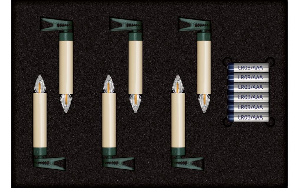 lumix Christbaumkerzen »Baumkerze SuperLight« 6 Stk.-flammig