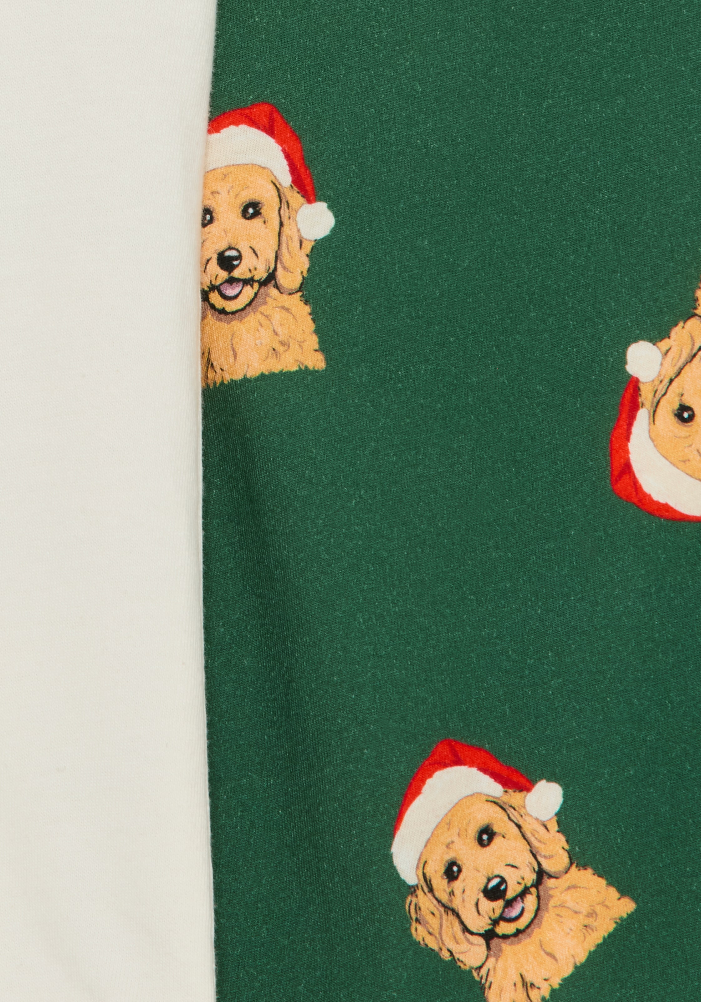 LASCANA Pyjama 2 avec un mignon imprimé de chiens de Noël