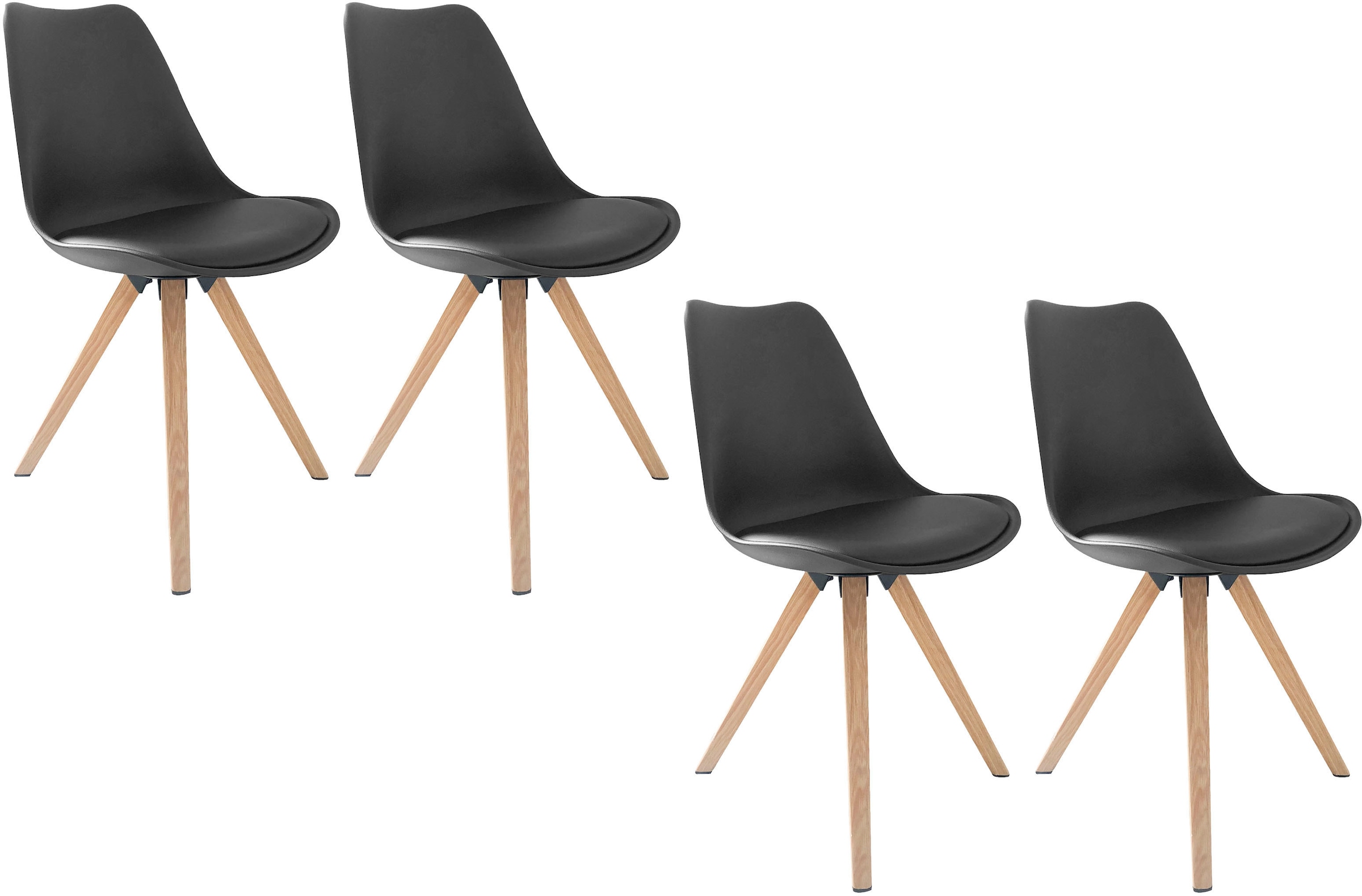 byLIVING Essgruppe »Kira« Set, 5 Stk. tlg. modernes Set mit 4 Stühlen in mehreren Farben und Grössen erhältlich