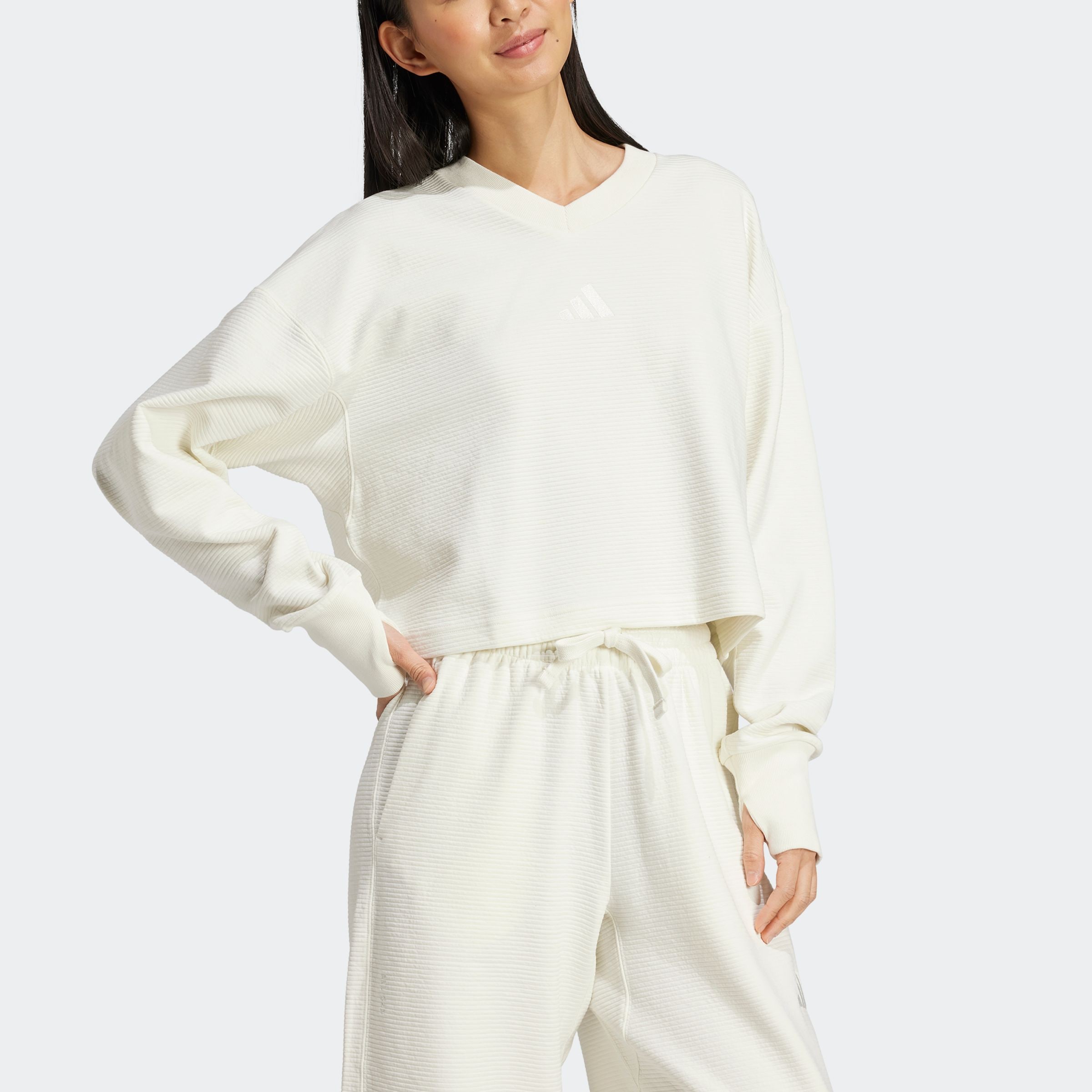 adidas Sportswear Sweatshirt »ALL SZN RIBBED V-NECK«
