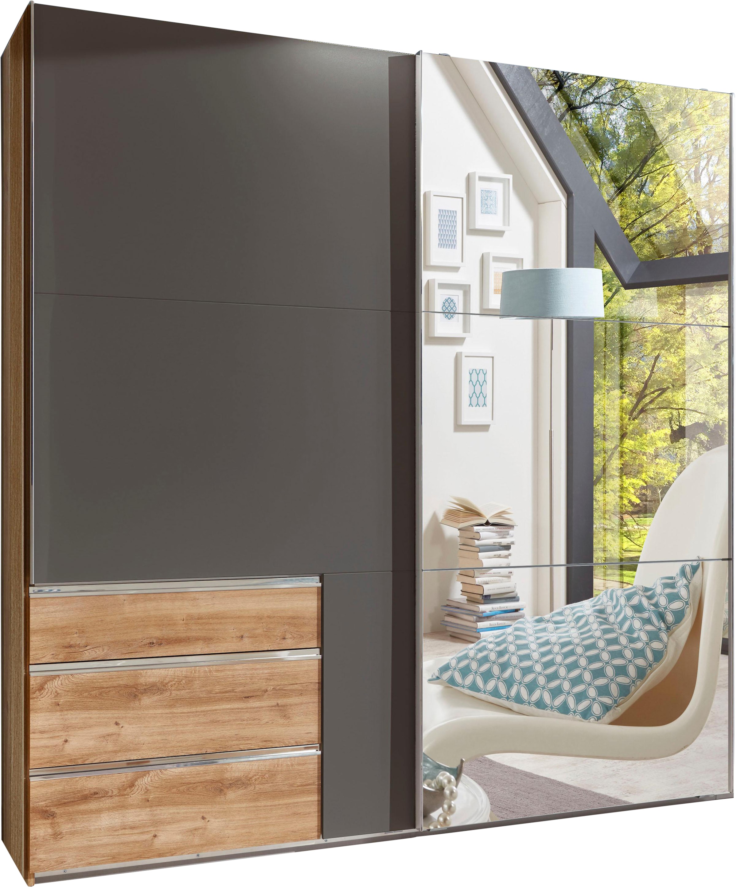 Wimex Armoire à portes coulissantes »Level by fresh to go« jeweils mit einer Spiegeltür