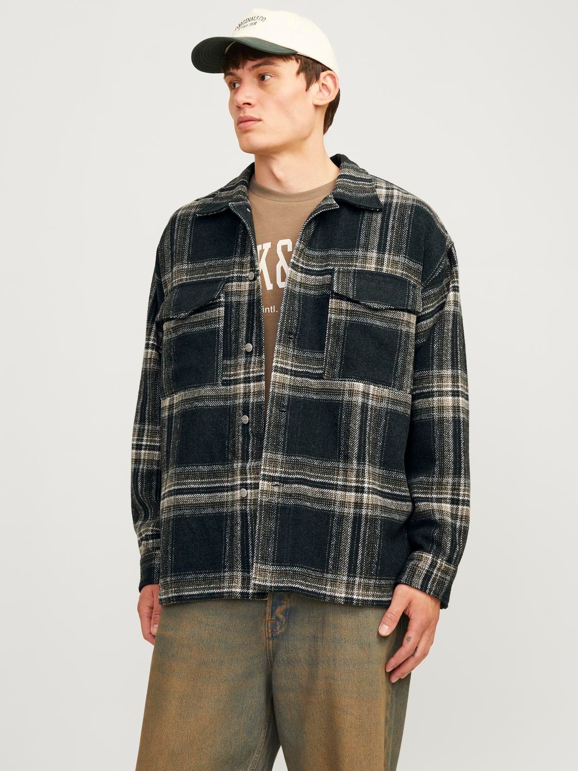 Jack & Jones Langarmhemd »JORVESTERBRO CHECK OVERSHIRT LS SN«