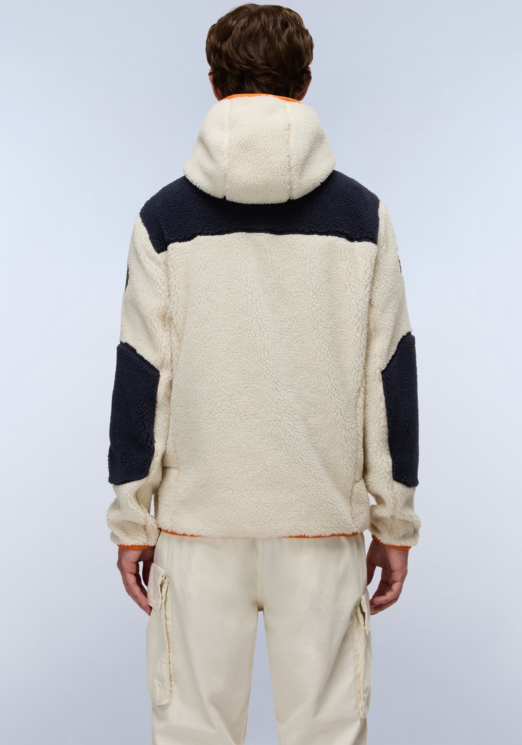 Napapijri Plüschjacke »YUPIK« mit Kapuze mit kontrastfarbenen Details