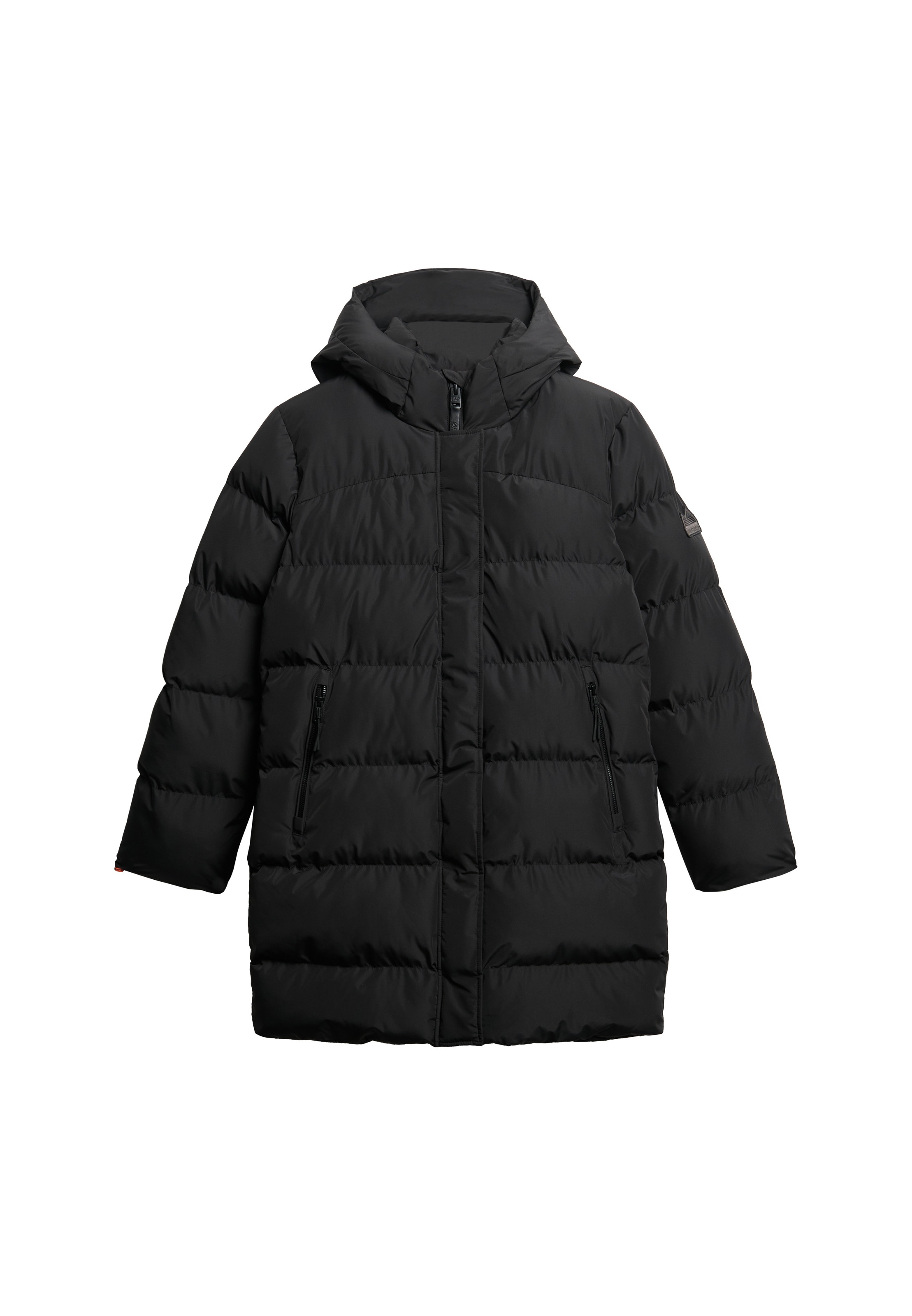 Superdry Steppjacke »HOODED SPORTS PUFFER MID JKT« mit Kapuze