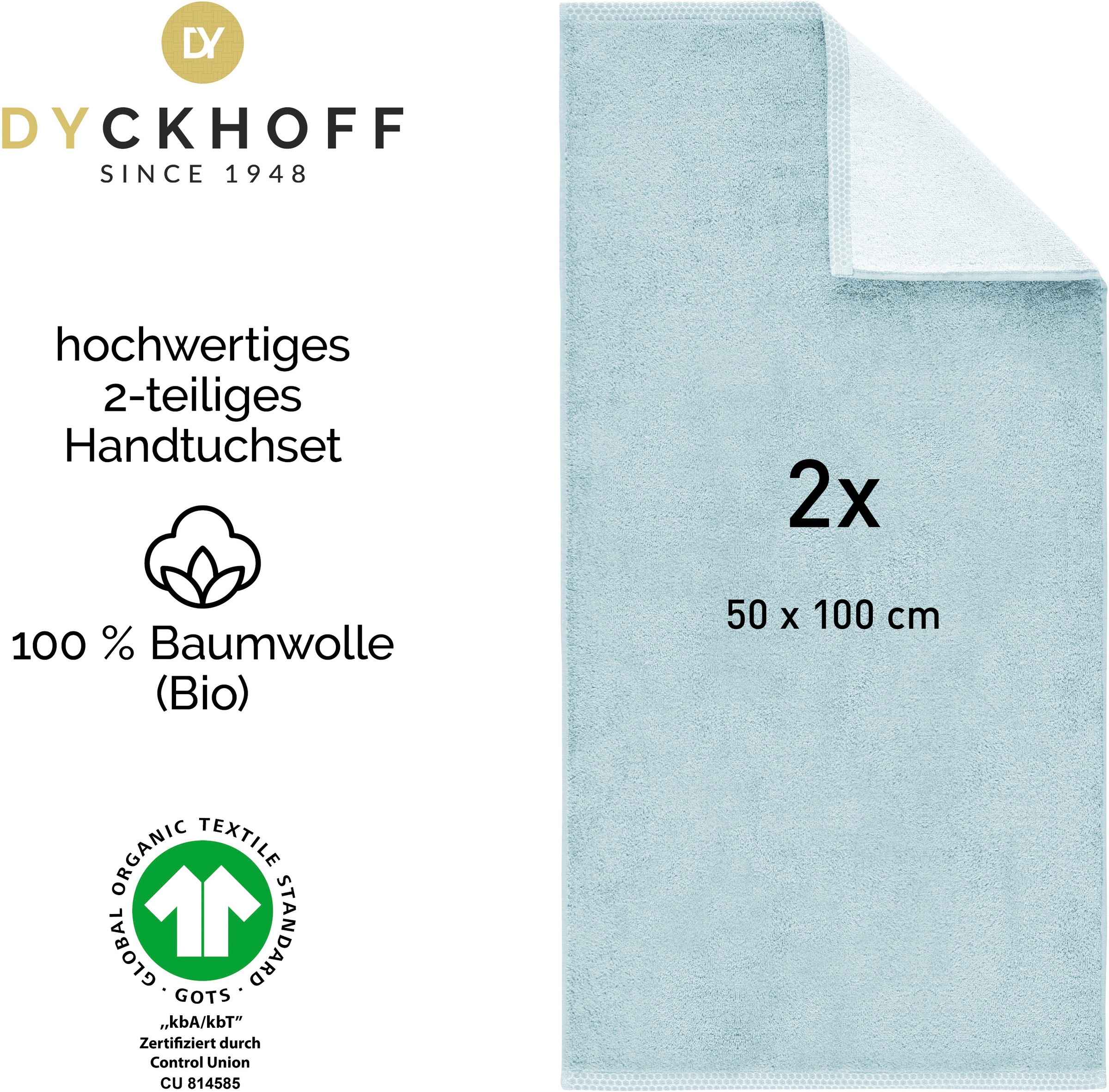 Dyckhoff Handtücher »Pure Natural Uni« BIO Baumwolle, GOTS