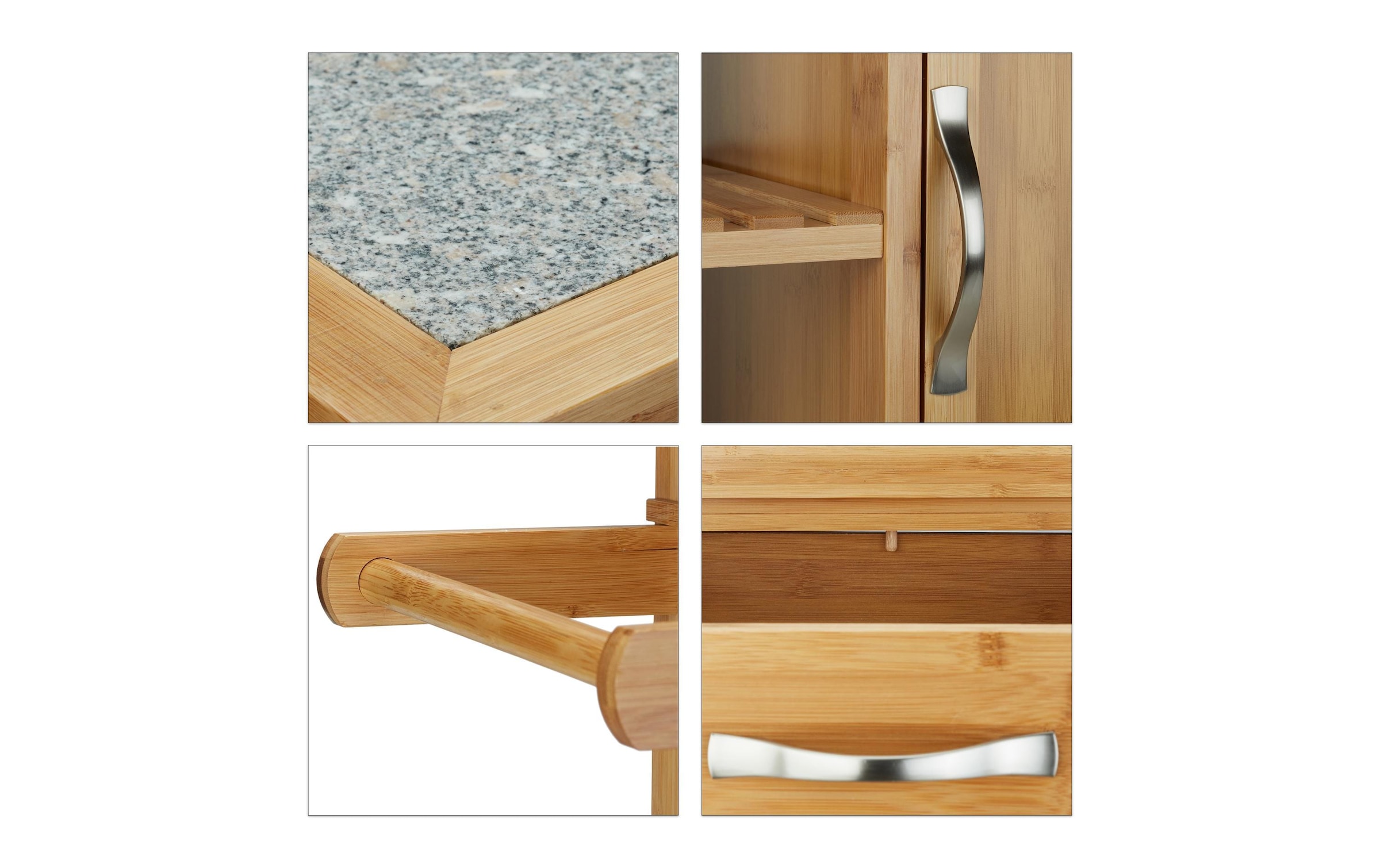 relaxdays Küchenwagen »85.5 x 89.5 x 36 cm«