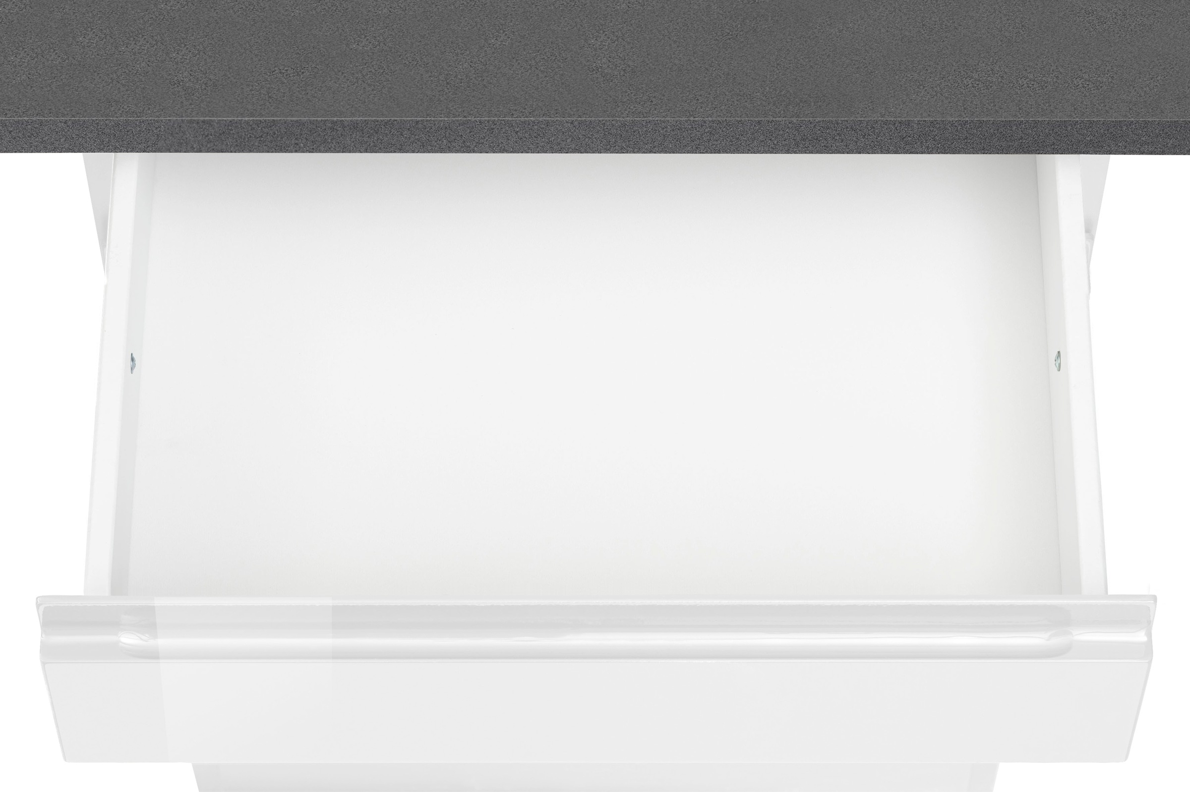 KOCHSTATION Kitchenette »KS-Virginia,neu in verbesserter Ausführung« plan de travail épaisseur 38 mm, rangement, fermeture douce,  largeur 350 cm, soft-close, sans appareils électriques