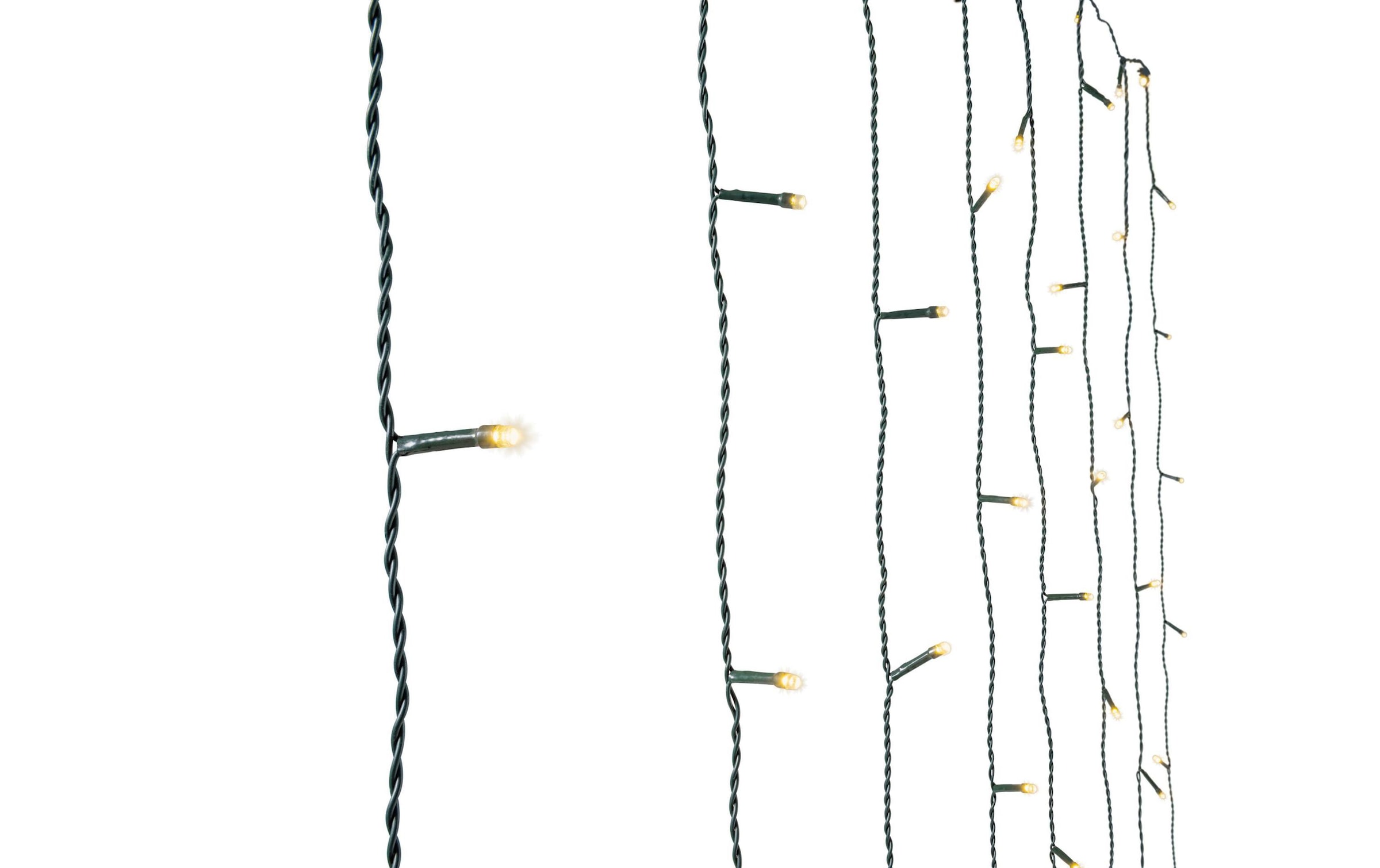 STT Lichtervorhang »Starterkit-Syste« 280 Stk.-flammig 14 Stränge, Zuleitung: 3m, erweiterbar bis 1200 LEDs