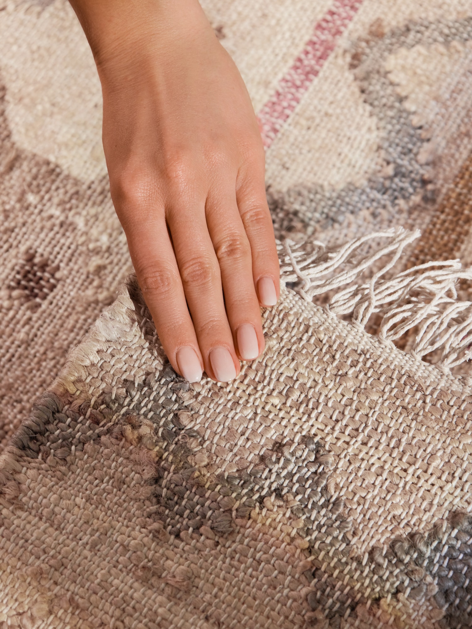 ELLE DECORATION Tapis »Kelim Imani« Rectangulaire 3 mm Höhe Jute, Baumwolle, Natur, Handgewebt, Kelim, orientalisch, Boho