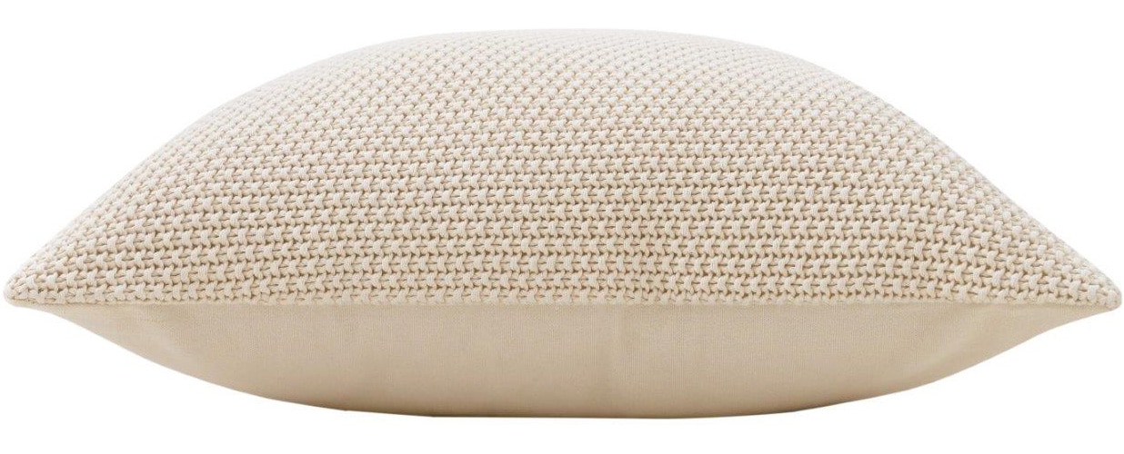 GOODproduct Coussin décoratif »Phelon, 2 Stk., 100% Baumwolle, Strick, ohne Füllung, Dekokissen« Avant : motif tricoté, 100% coton, doux, uni