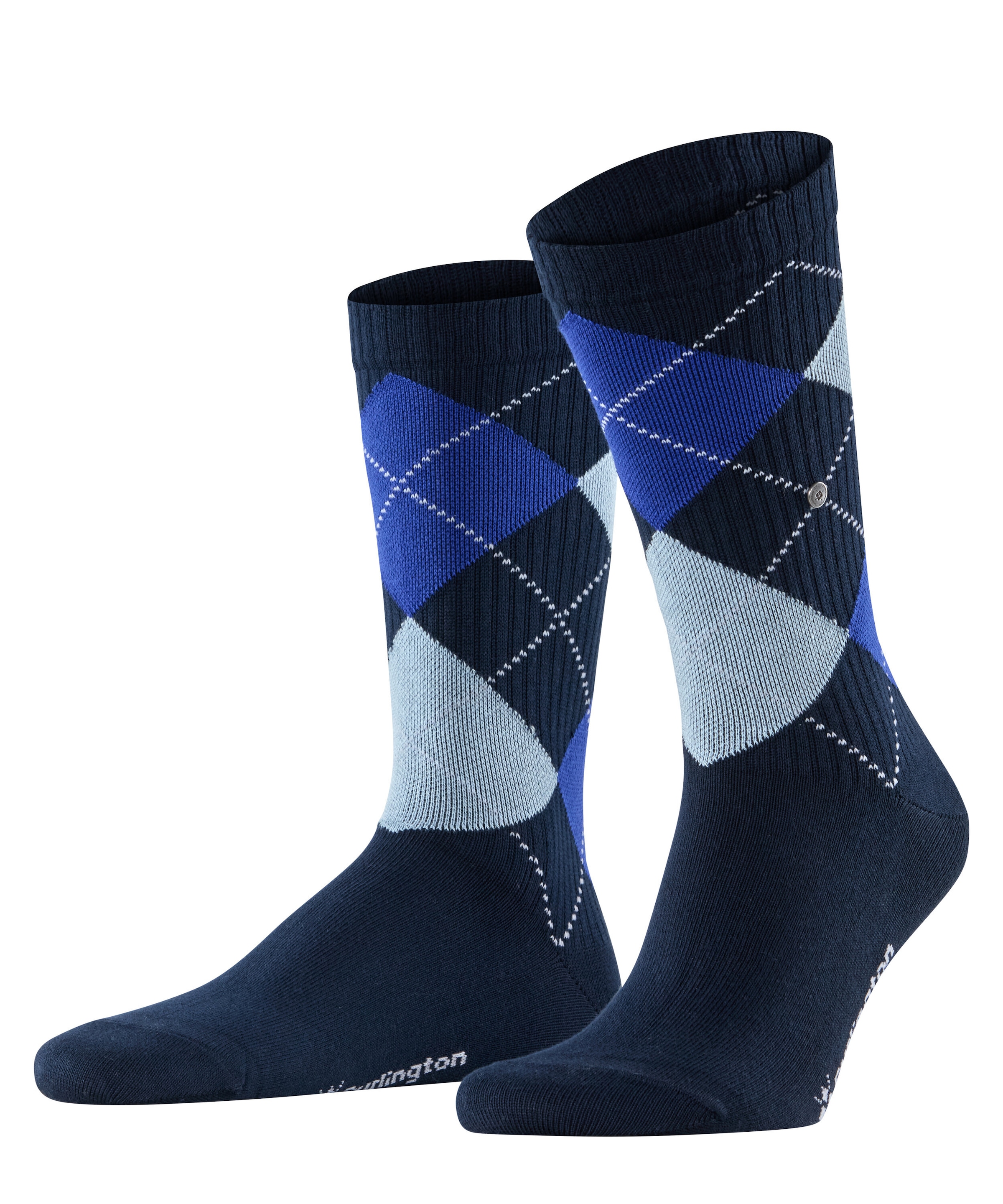Burlington Socken »Rib Court« Einheitsgrösse 40-46, Argyle-Muster, feine Rippenstruktur