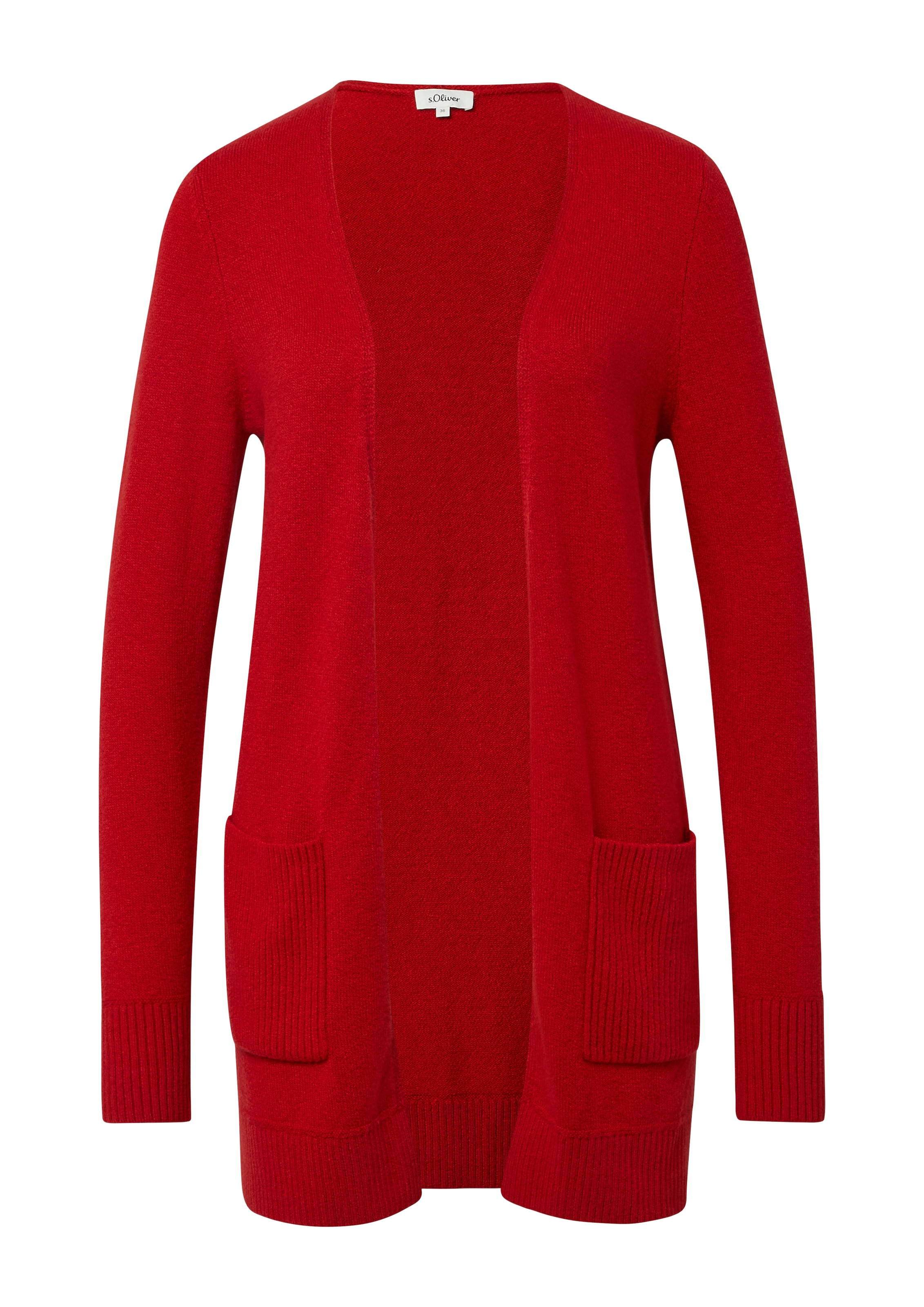 s.Oliver Veste en tricot mit Rippbündchen