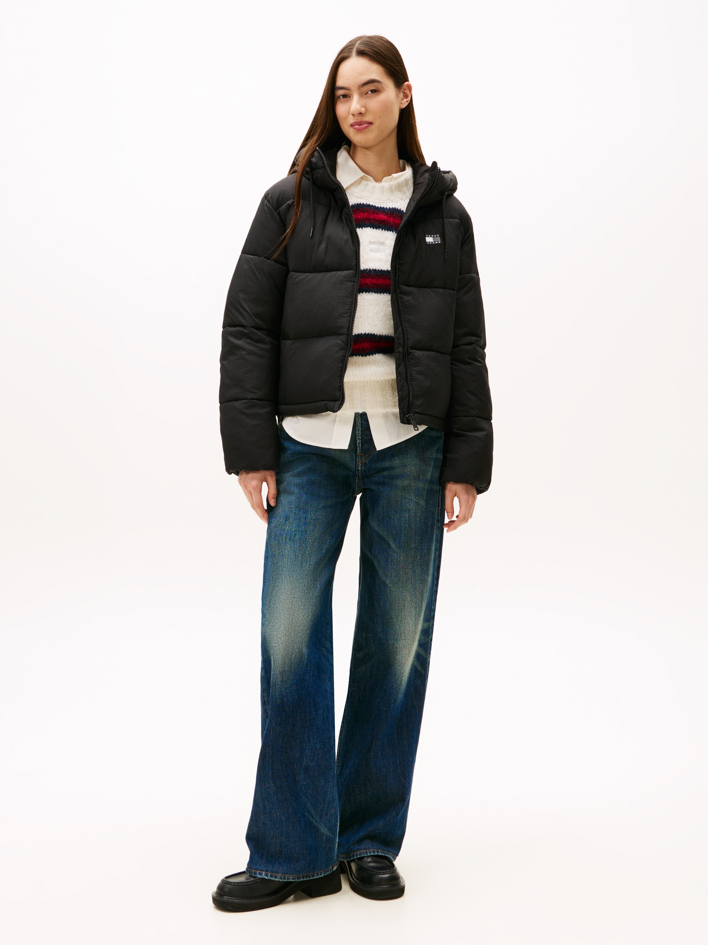Tommy Jeans Steppjacke »TJW HOODED PUFFER JACKET« mit Kapuze