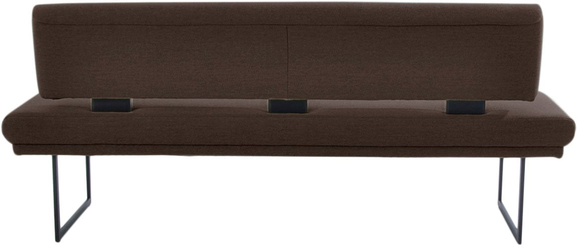 K+W Komfort & Wohnen Polsterbank »Longbeach« 1 Stk. tlg. mit Metallkufen in schwarz Struktur, in der Breite 204cm oder 224cm