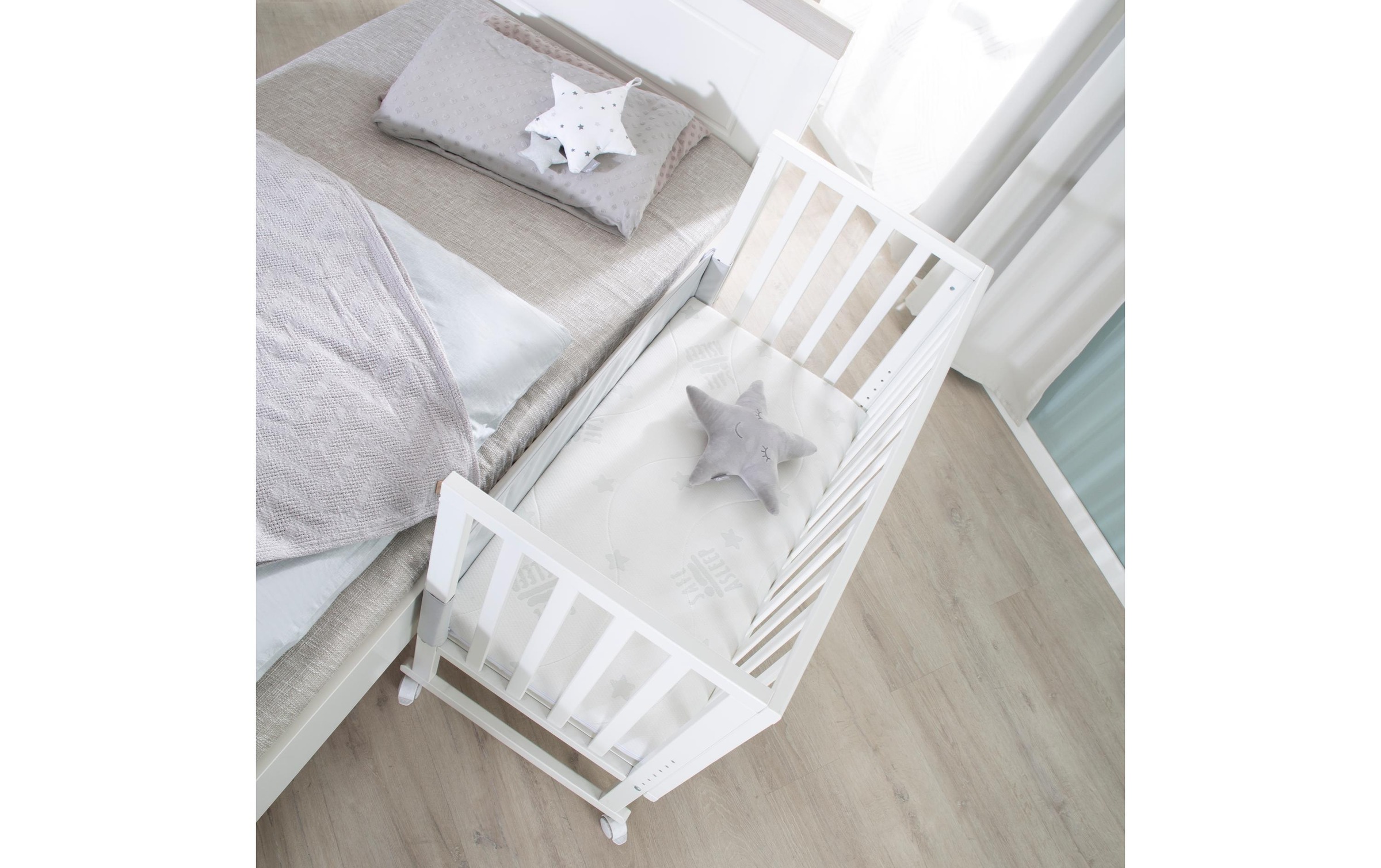 roba® Babybett »roba Stubenbett 3 in 1, Holz«