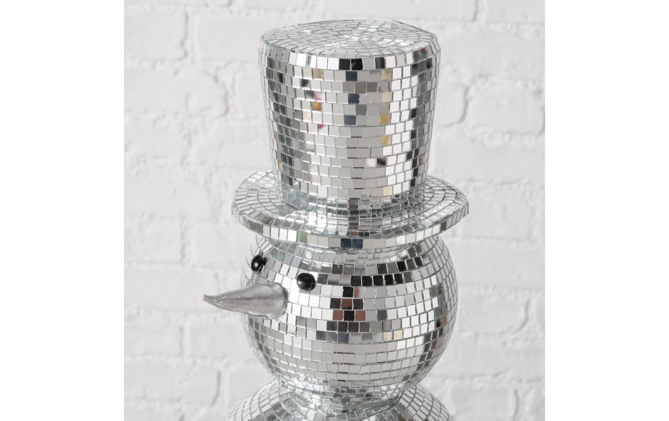 BOLTZE Figurine de Noël »Schneemann Disco 50 x 22 cm«