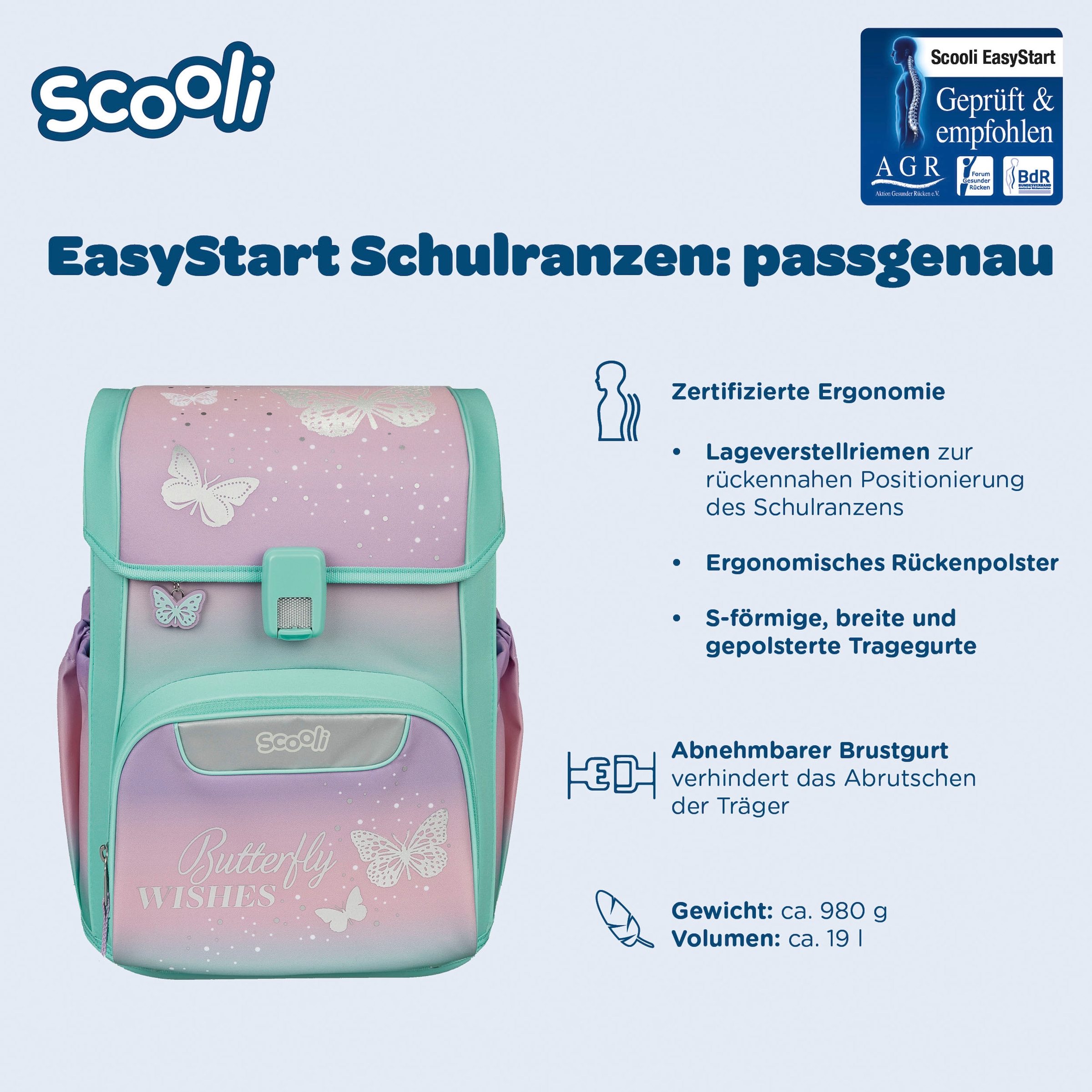 Scooli Cartable »Easy Start« Reflektoren