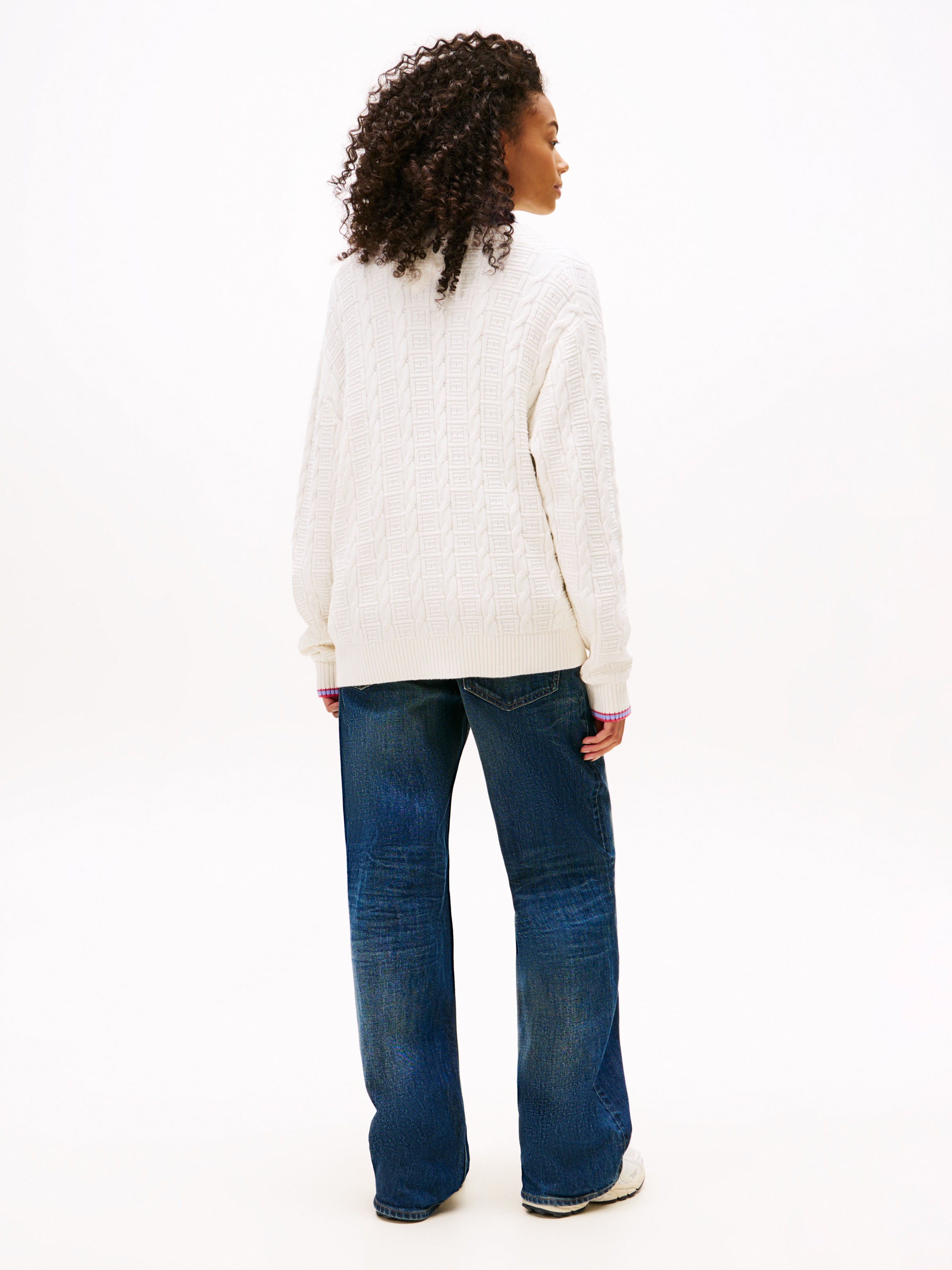 Tommy Jeans Veste en tricot »TJW CABLE CARDIGAN« mit Zopfmuster