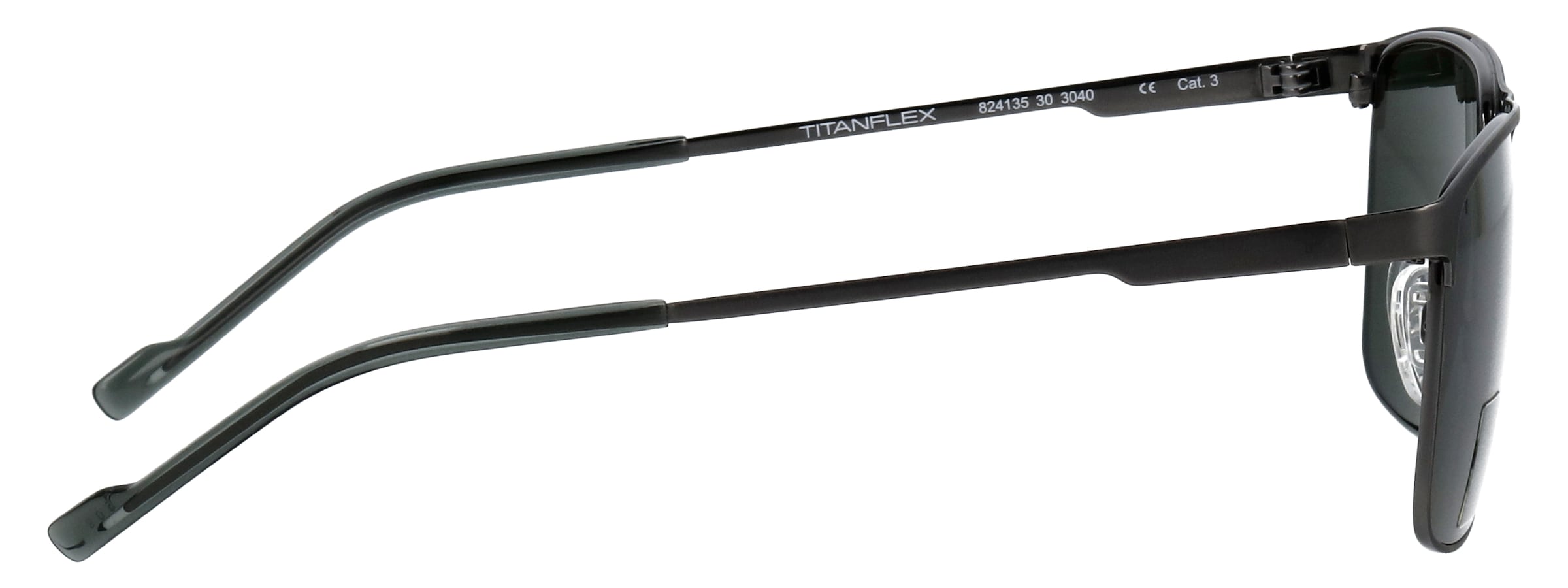 TITANflex Sonnenbrille »Modell 824135« Form Karree/Soft, Logoschriftzug auf Bügel, Titanflexfassung