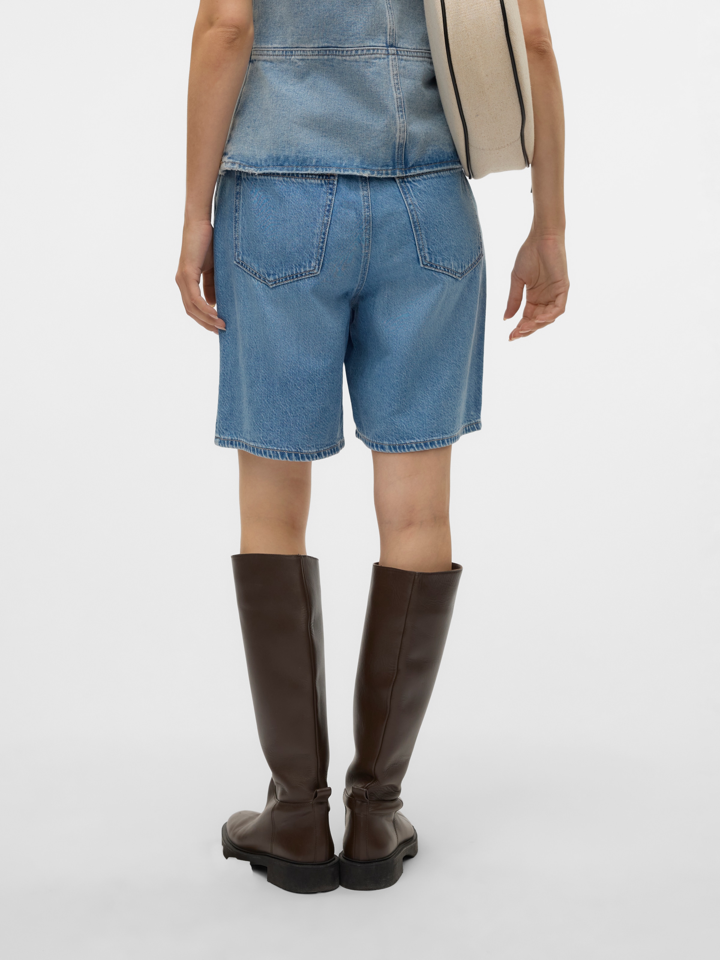 Vero Moda Bermuda en jean »VMVILLA MR BERMUDA DNM SHORTS MIX« mélange de coton, coupe ample