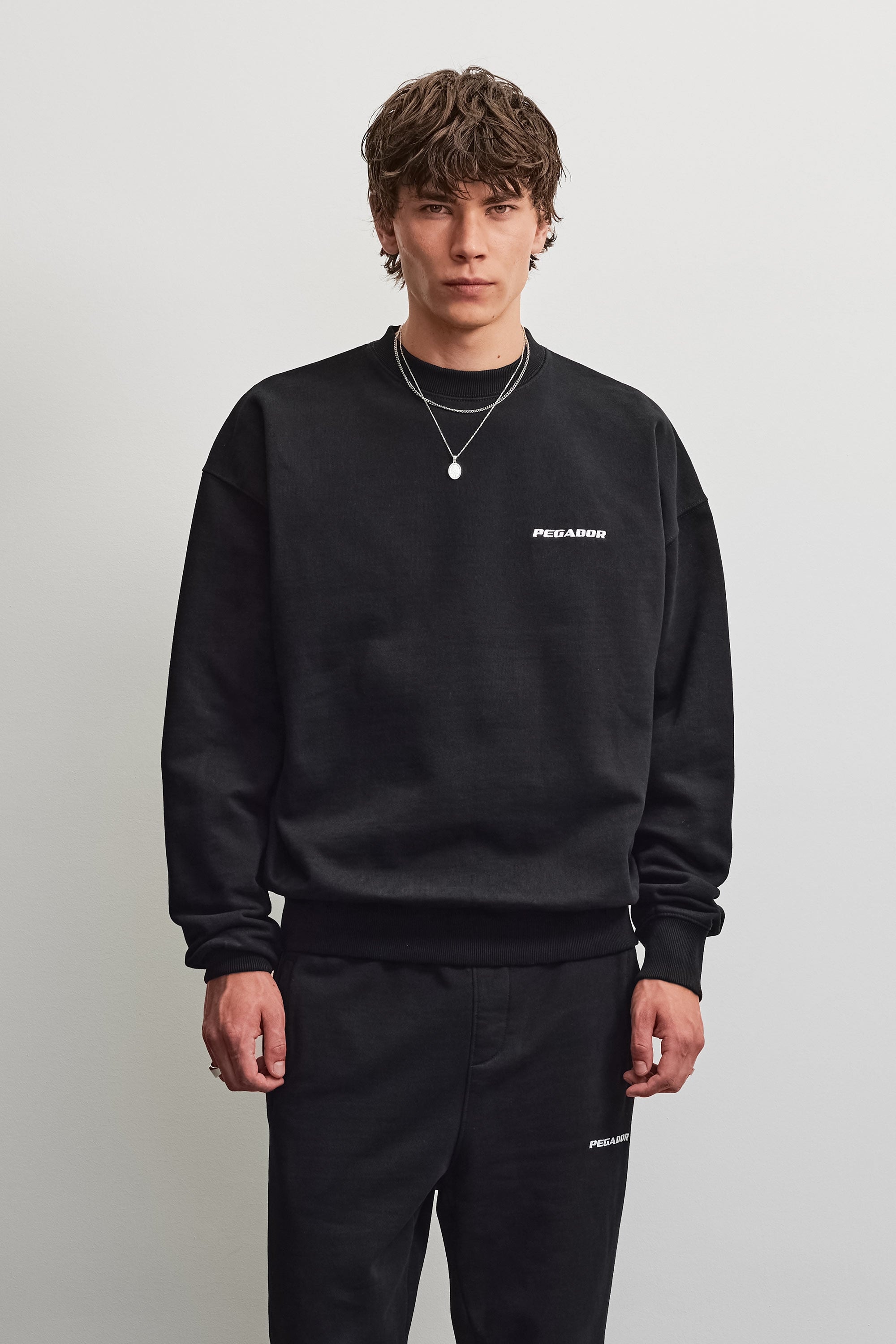 PEGADOR Sweatshirt »Logo Oversized Sweater«, Baumwollmischung, oversize
