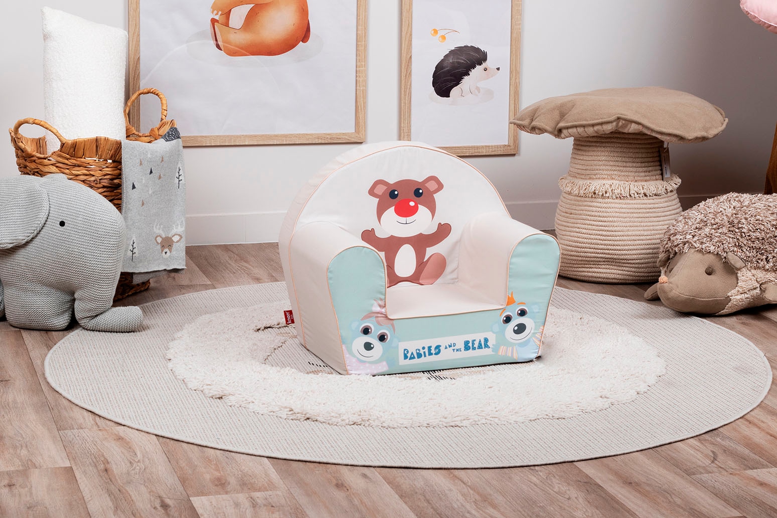 Knorrtoys® Sessel »Babies and the bear« für Kinder; Made in Europe