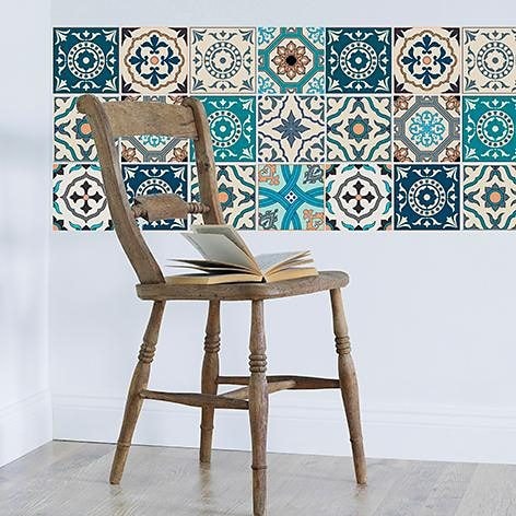 Home affaire Fliesenaufkleber »Ornamente« Stickerfliesen, selbstklebend, Sticker, 12er Set