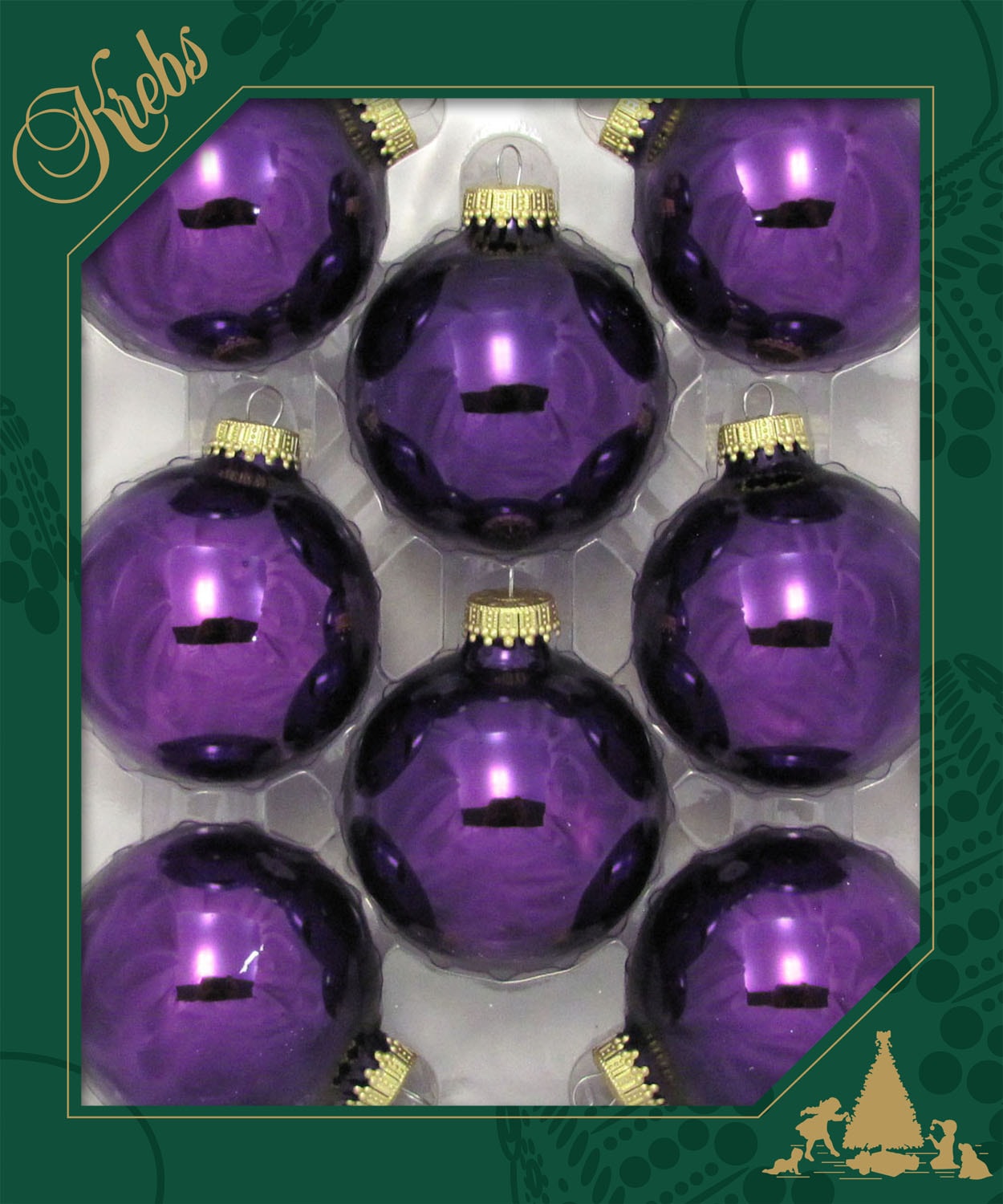 Krebs Glas Lauscha Boule de Noël »CBK83311, Weihnachtsdeko, Christbaumschmuck, Christbaumkugeln Glas«