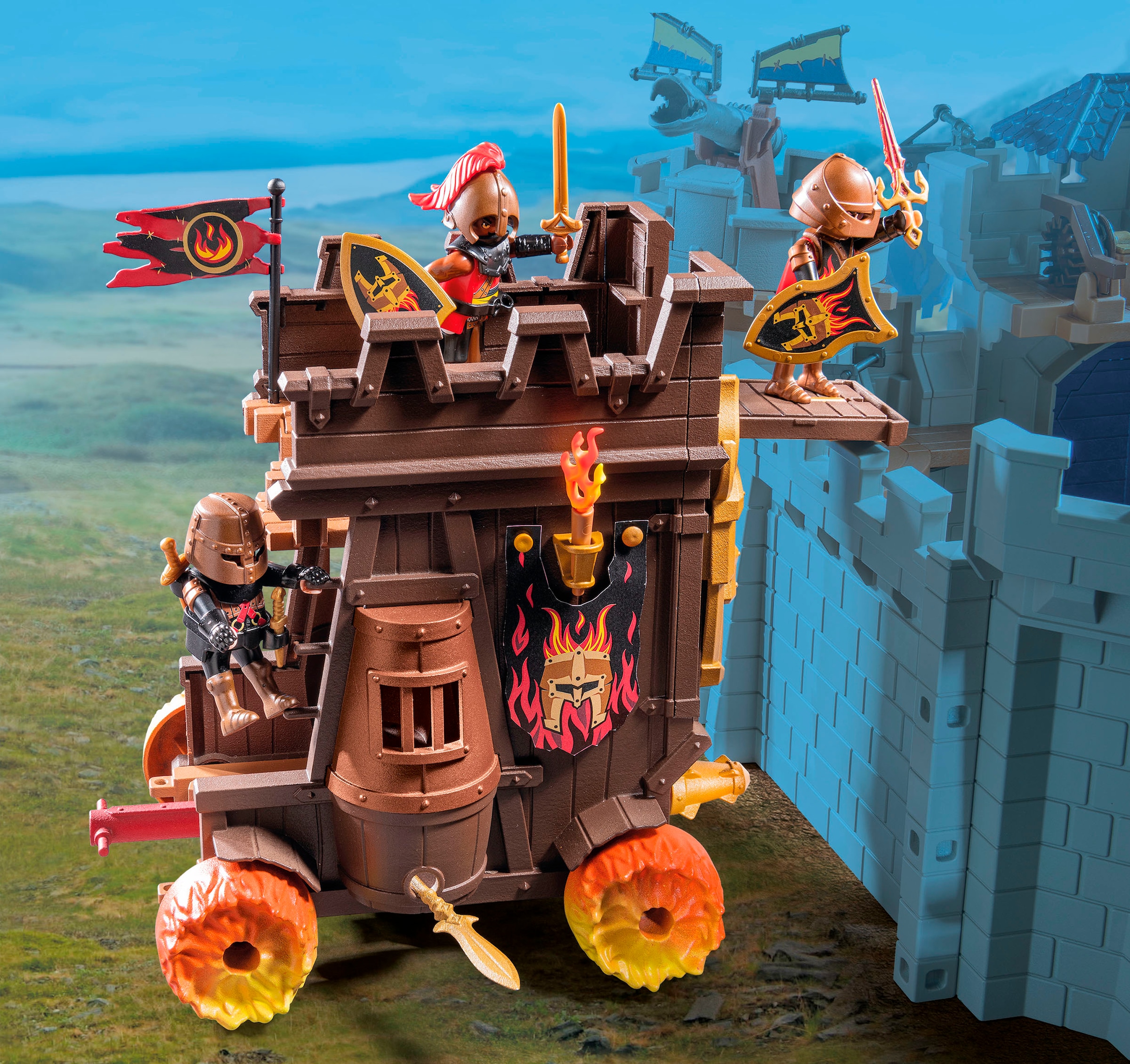 Playmobil® Jeu de construction »Angriffswagen mit Feuerkanone (71643), Novelmore« Made in Europe