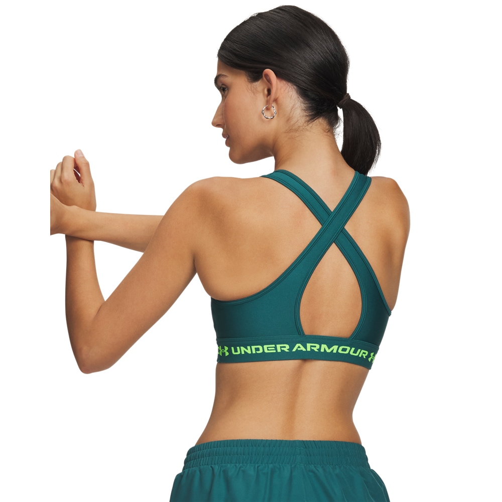 Under Armour® Soutien-gorge de sport »CROSSBACK MID BRA« elastischer Materialmix mit 13% Elasthan, leichtes Tragegefühl
