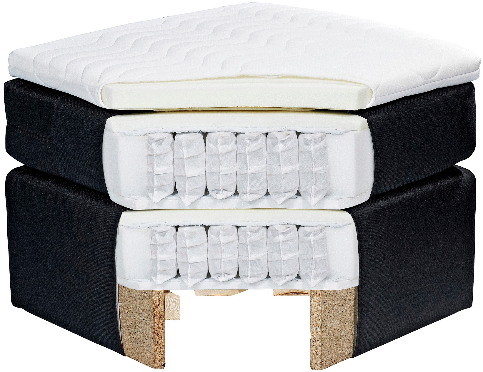 ED EXCITING DESIGN Lit boxspring »Talena« inkl. Motor und Topper