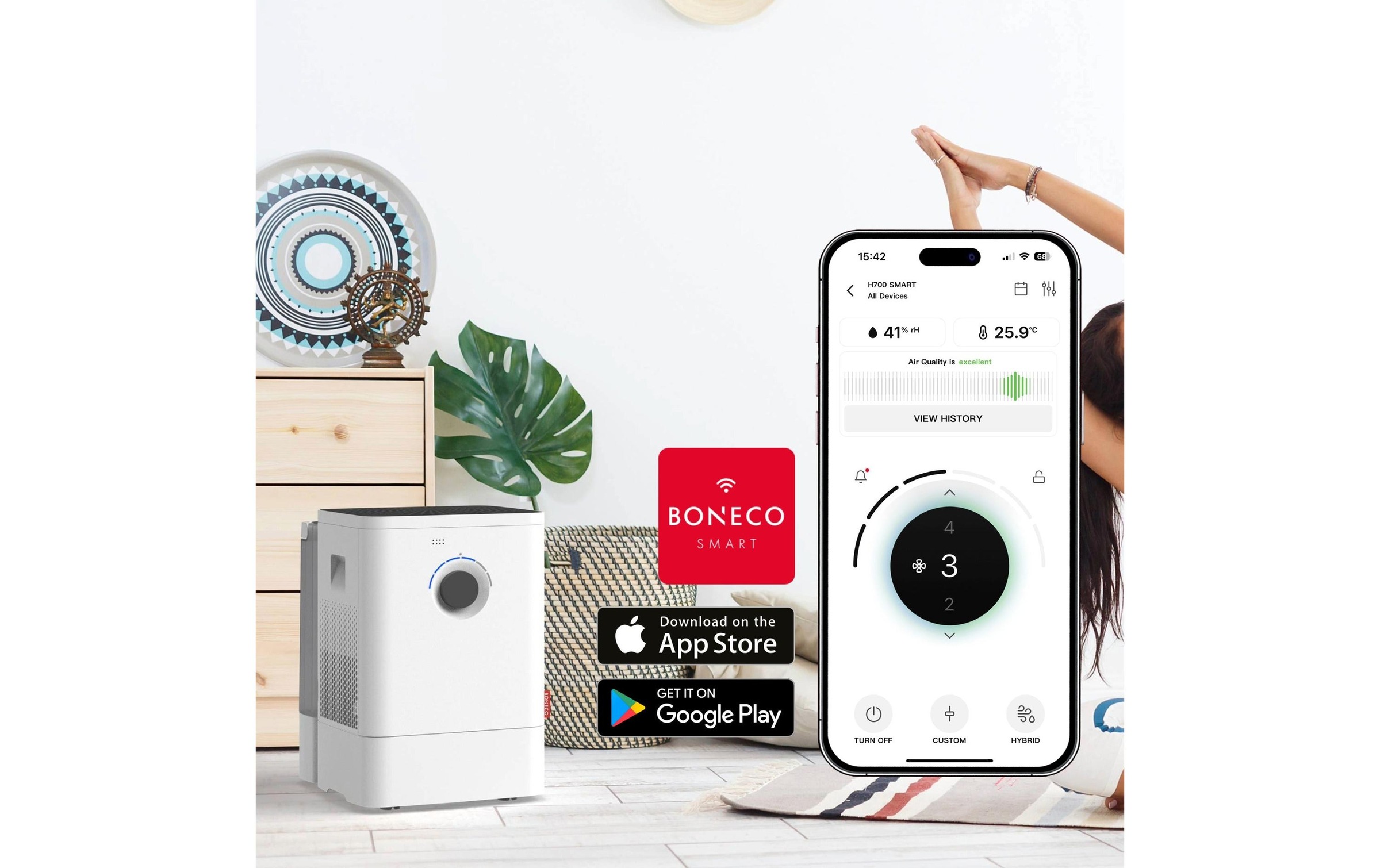 Boneco Humidificateur d'air »W400 SMART 60 m²« 12 l Wassertank