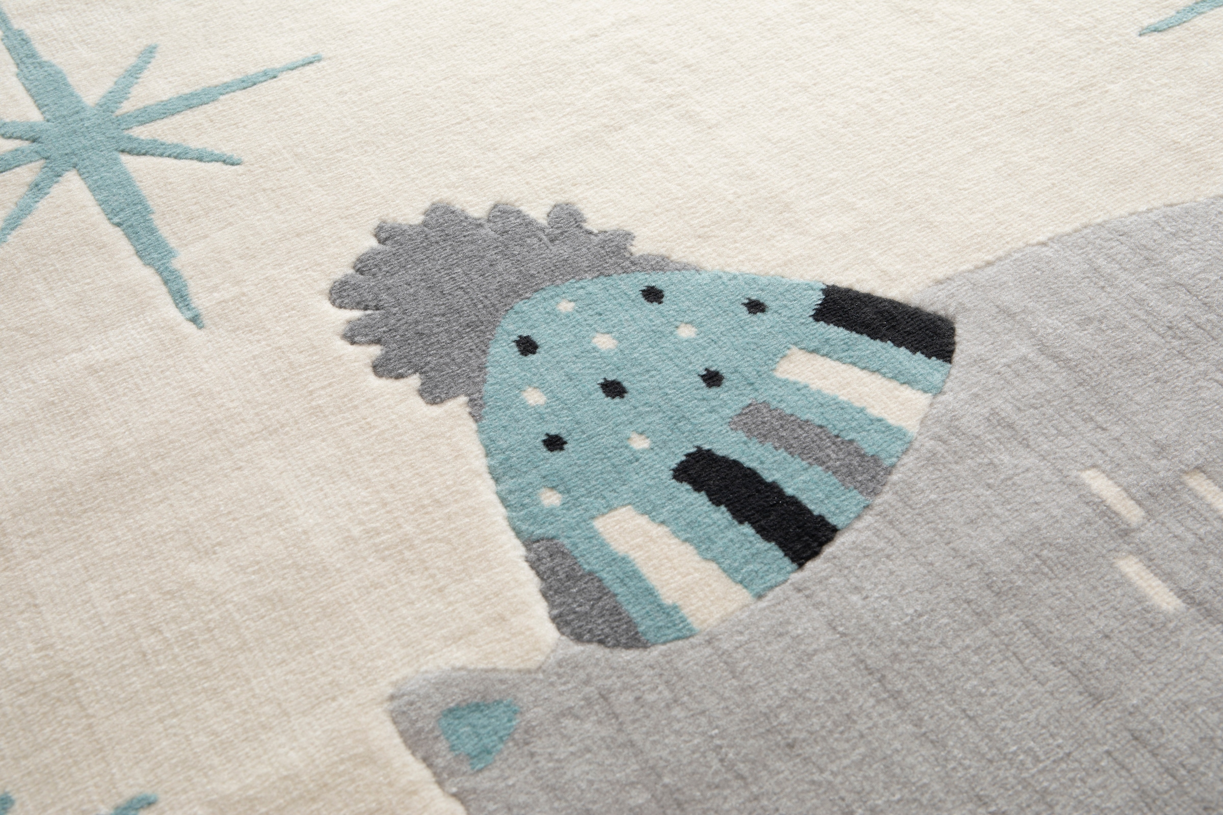Primaflor-Ideen in Textil Tapis pour enfants »COCOON - Sternenfuchs« Rectangulaire 6 mm Höhe Poils courts, motif renard