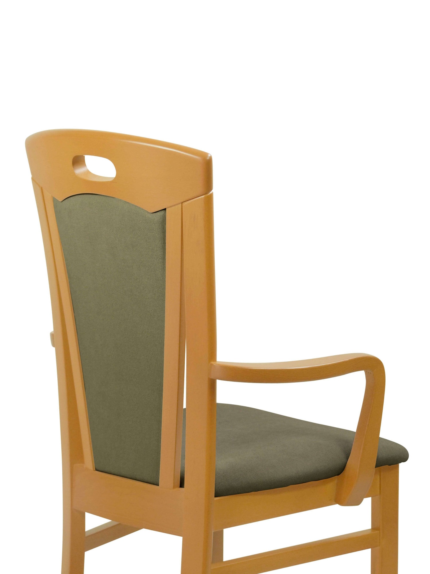 Home affaire Esszimmerstuhl »FERDI, Armlehnstuhl, Made in Italy, Massivholz« () 1 Stk.Bezug Feinstruktur (wasser-und fleckabweisend) oder Struktur