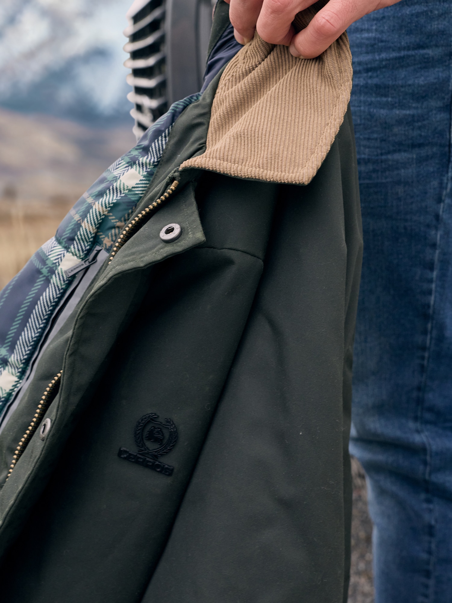 LERROS Blouson »Maskuliner Blouson aus hochwertiger, gewachster Baumwolle« sans capuche