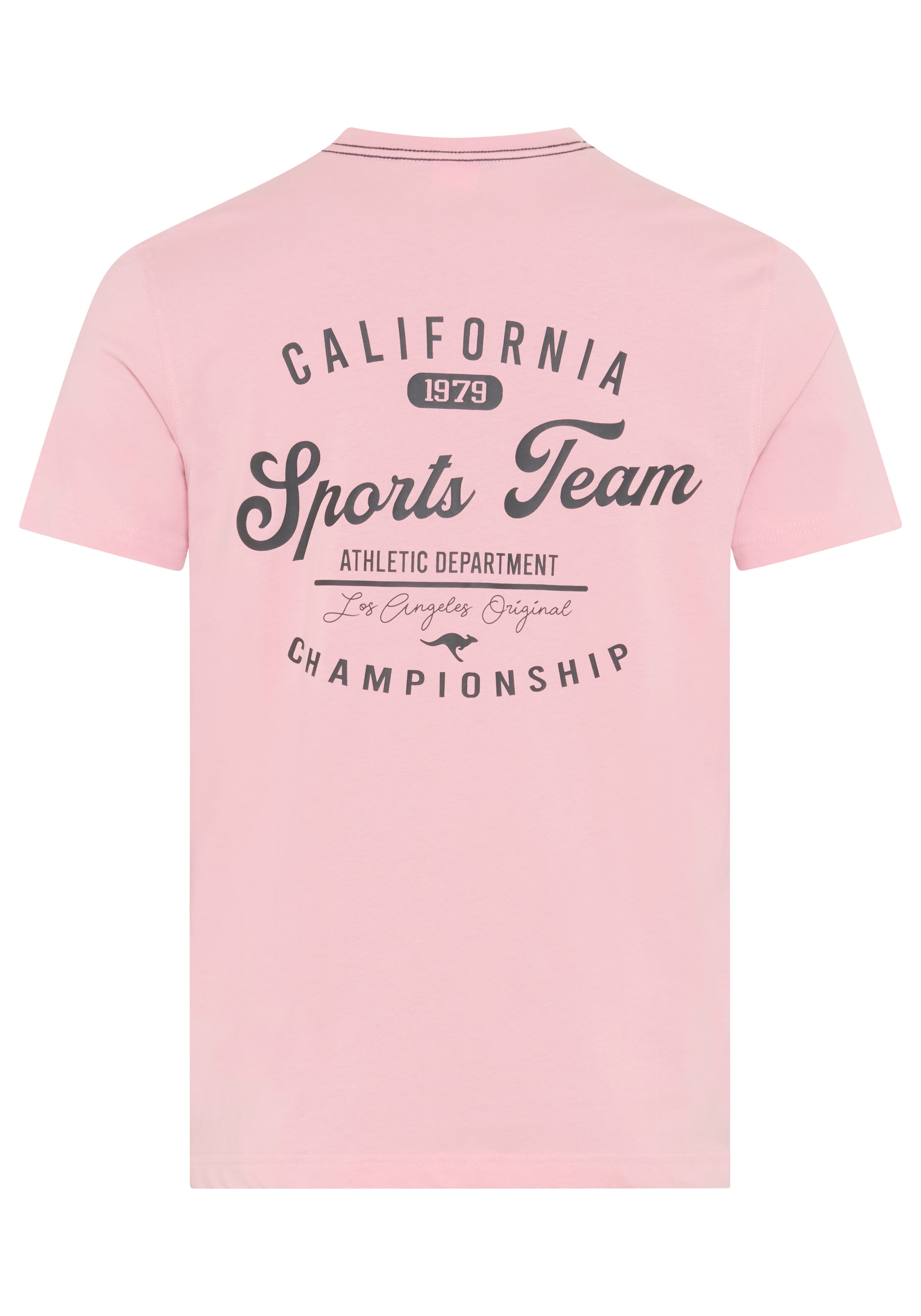 KangaROOS T-shirt schmale Passform, Halbarmshirt, mit Rundhalsausschnitt mit Bündchen